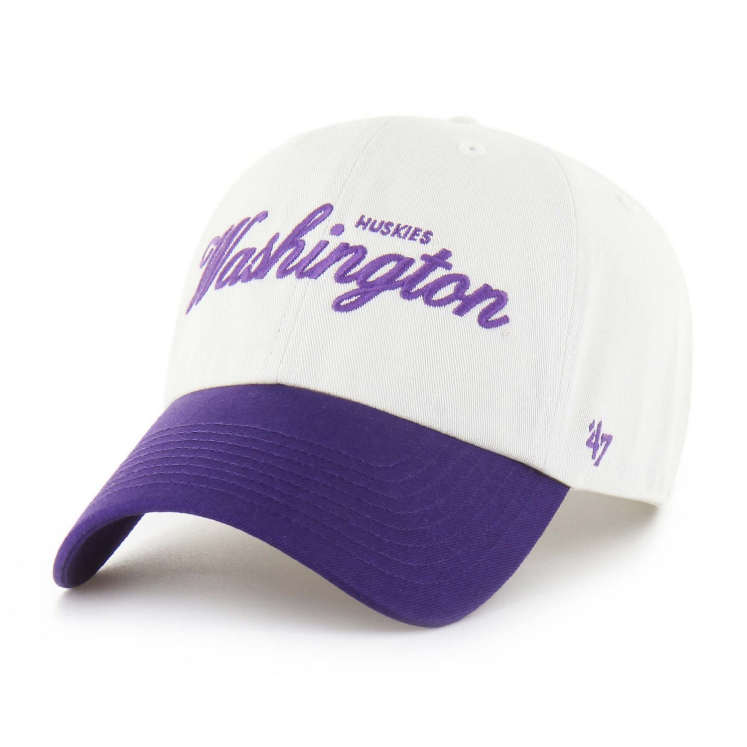 Men's '47 Washington Huskies Contemporary Basics Foundation Clean Up Adjustable Hat - view number 2