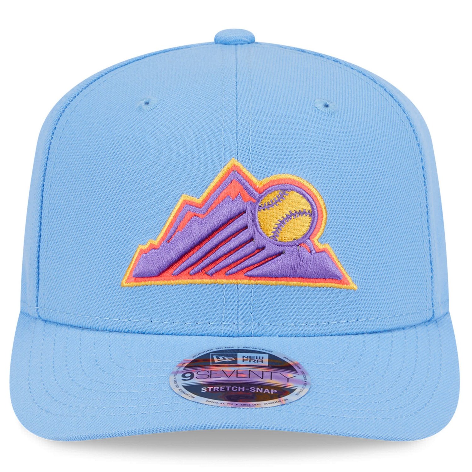 Men's New Era Light Blue Colorado Rockies 2025 City Connect 9SEVENTY Adjustable Hat - view number 4