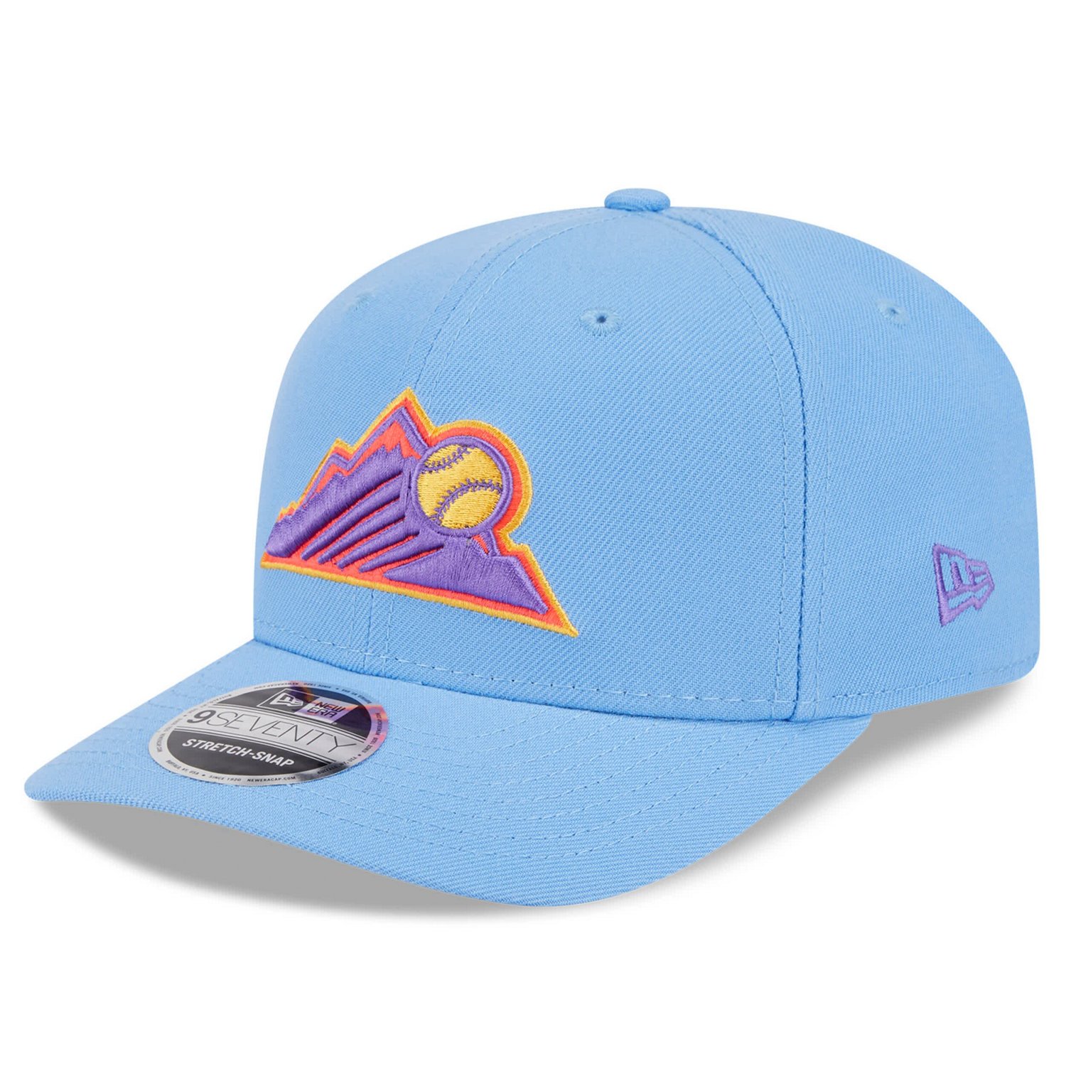 Men's New Era Light Blue Colorado Rockies 2025 City Connect 9SEVENTY Adjustable Hat - view number 3