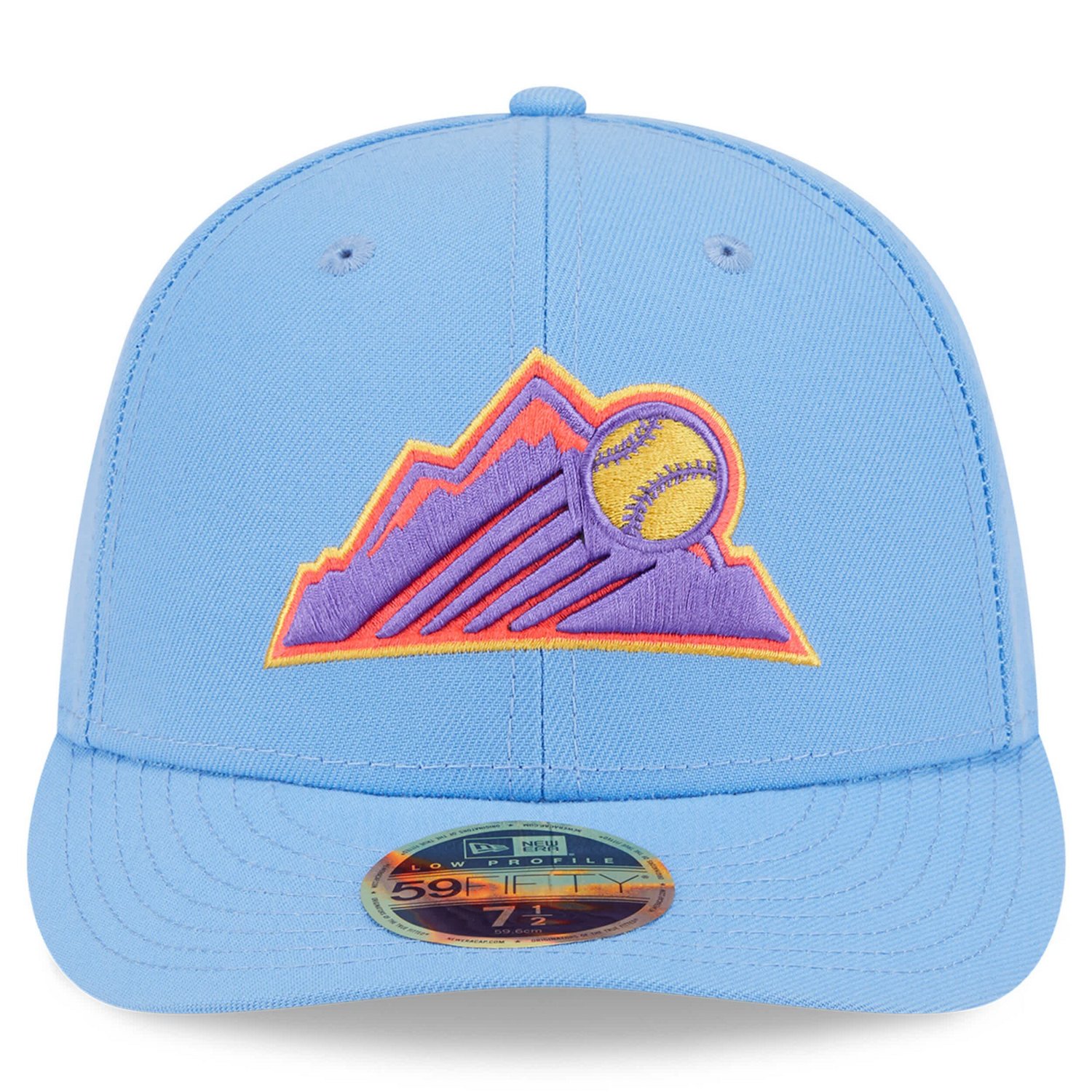 Men's New Era Light Blue Colorado Rockies 2025 City Connect Low Profile 59FIFTY Fitted Hat - view number 4