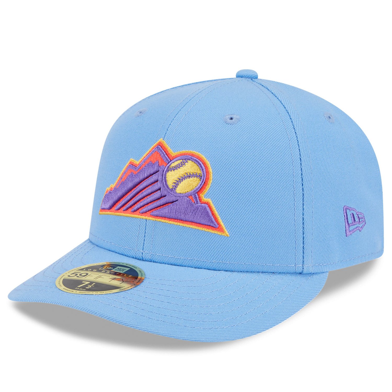Men's New Era Light Blue Colorado Rockies 2025 City Connect Low Profile 59FIFTY Fitted Hat - view number 2