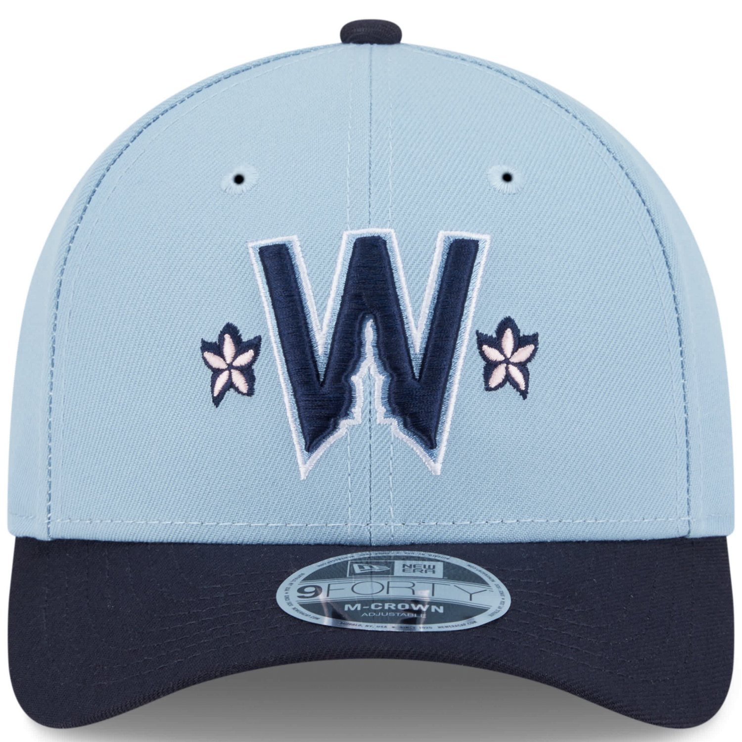 Men's New Era Light Blue/Navy Washington Nationals 2025 City Connect 9FORTY M-Crown Adjustable Hat