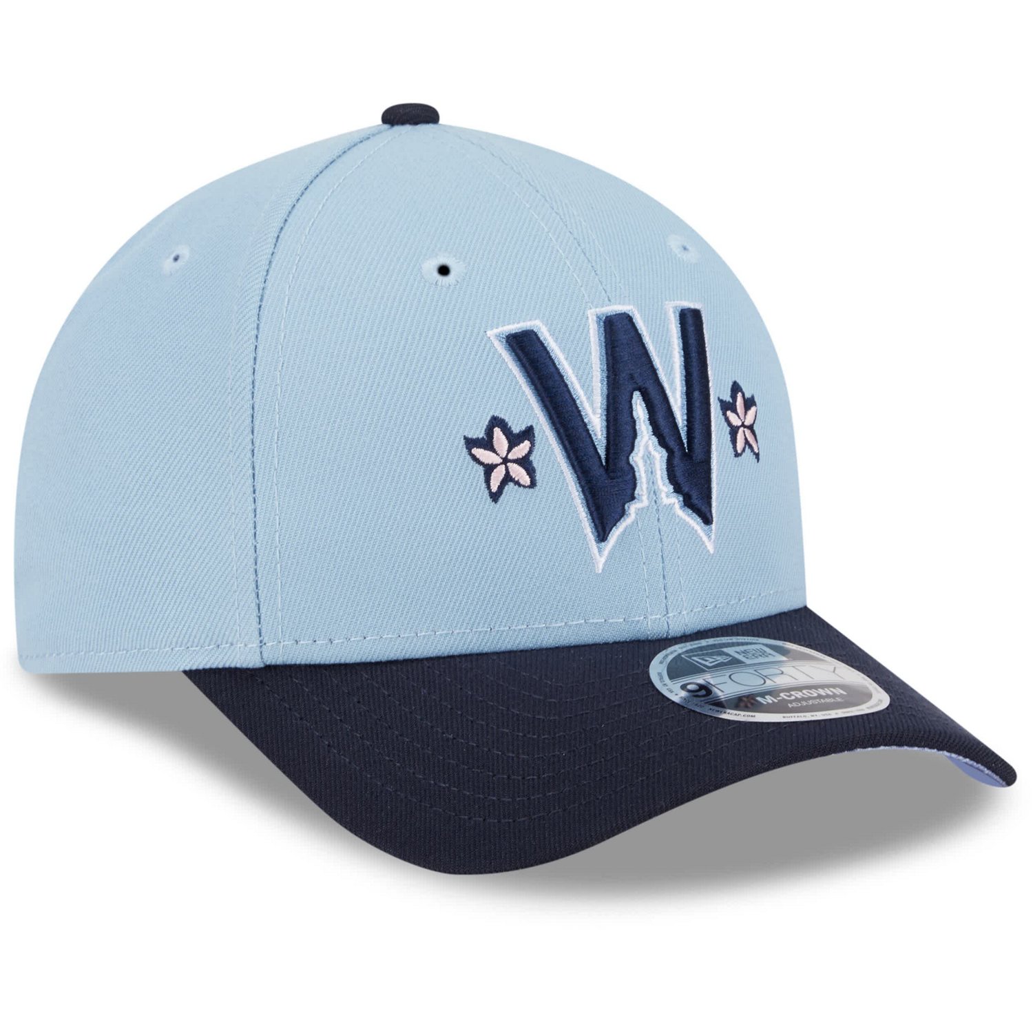 Men's New Era Light Blue/Navy Washington Nationals 2025 City Connect 9FORTY M-Crown Adjustable Hat