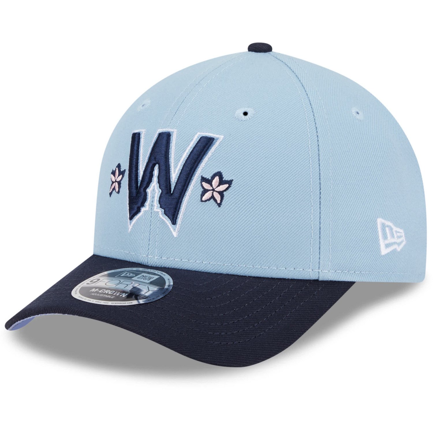 Men's New Era Light Blue/Navy Washington Nationals 2025 City Connect 9FORTY M-Crown Adjustable Hat