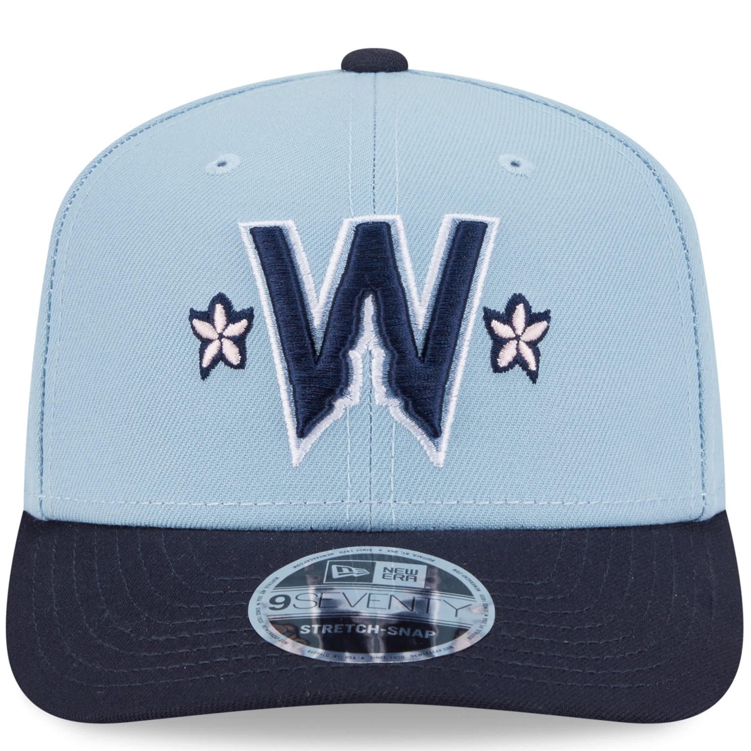 Men's New Era Light Blue/Navy Washington Nationals 2025 City Connect 9SEVENTY Adjustable Hat - view number 3