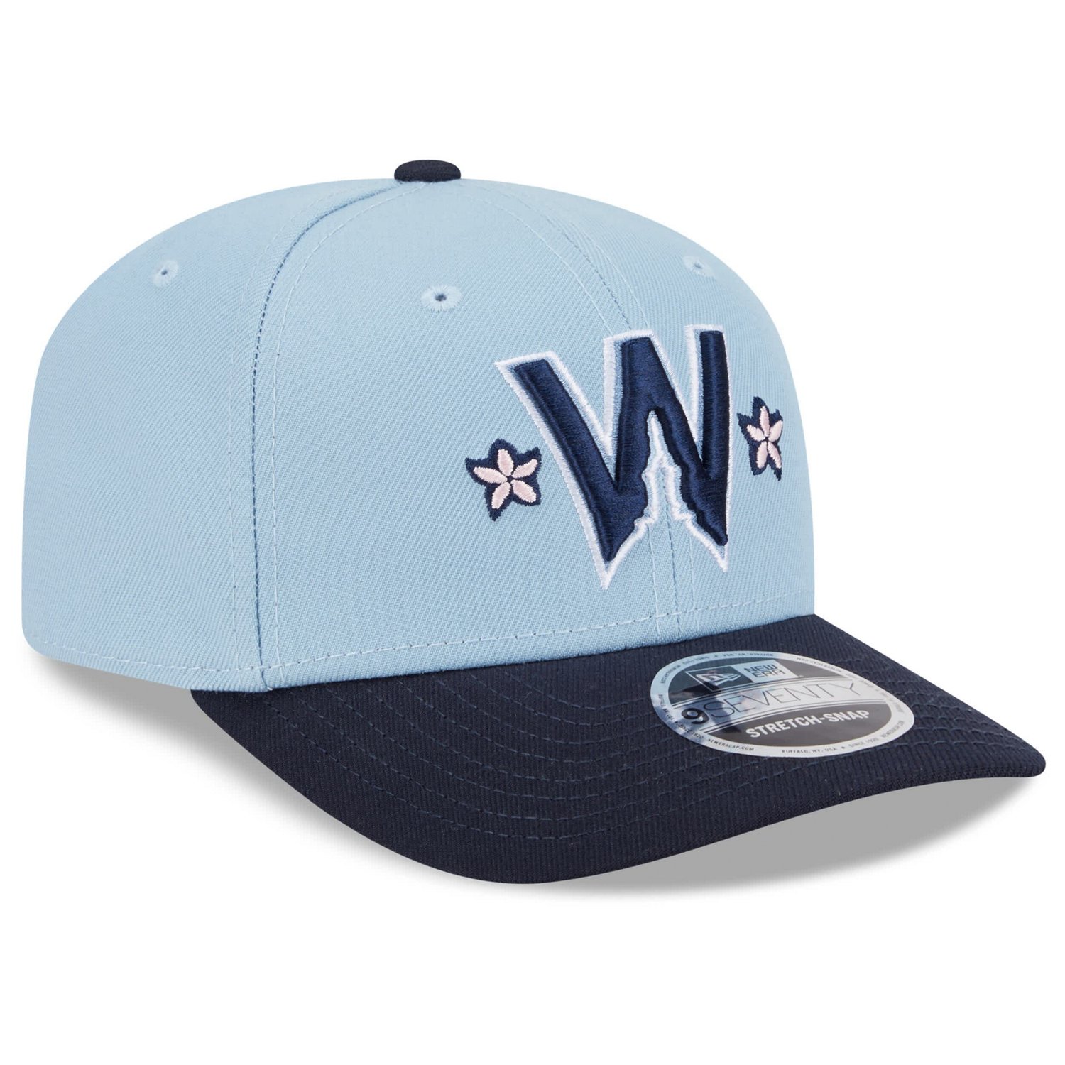 Men's New Era Light Blue/Navy Washington Nationals 2025 City Connect 9SEVENTY Adjustable Hat - view number 4