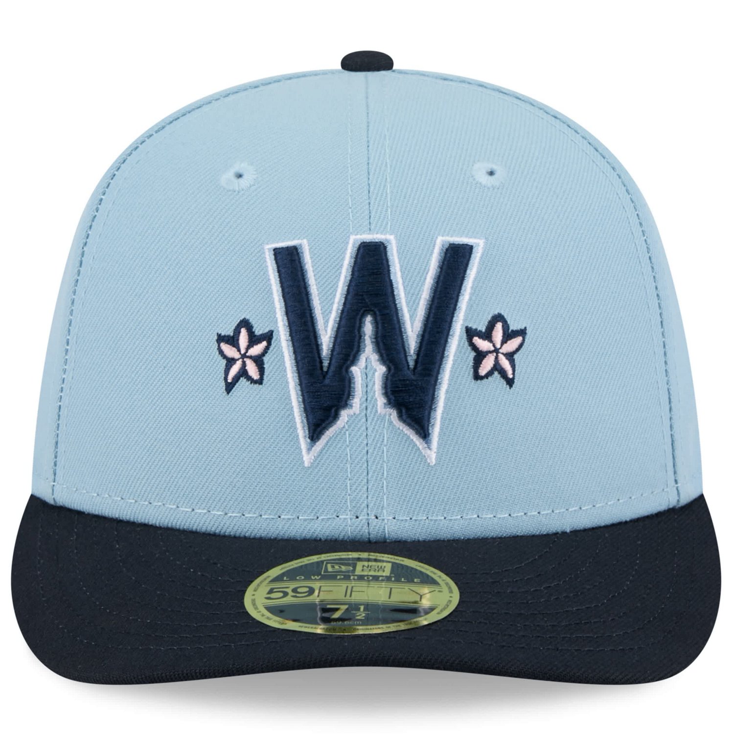 Men's New Era Light Blue/Navy Washington Nationals 2025 City Connect Low Profile 59FIFTY Fitted Hat - view number 3