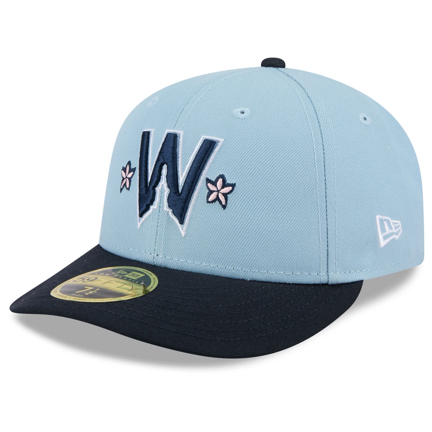 Men's New Era Light Blue/Navy Washington Nationals 2025 City Connect Low Profile 59FIFTY Fitted Hat - view number 2
