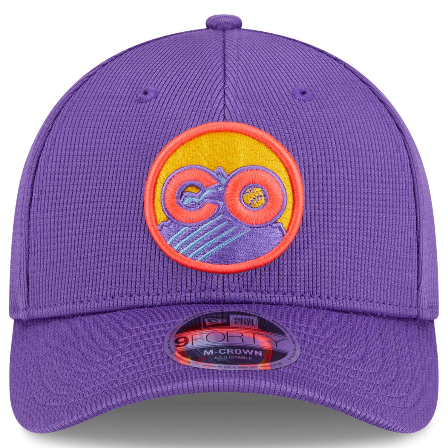 Men's New Era Purple Colorado Rockies 2025 City Connect Batting Practice 9FORTY Adjustable Hat - view number 4