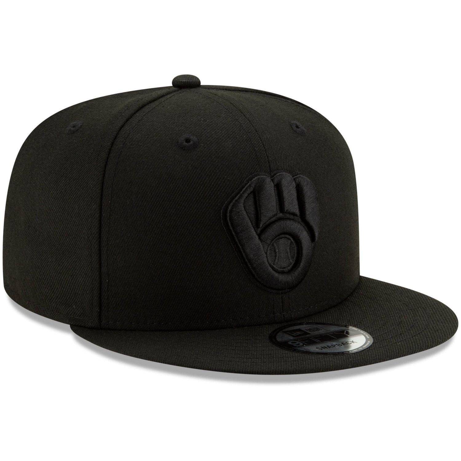 Milwaukee Brewers New Era on 9FIFTY Snapback Adjustable Hat - - view number 3