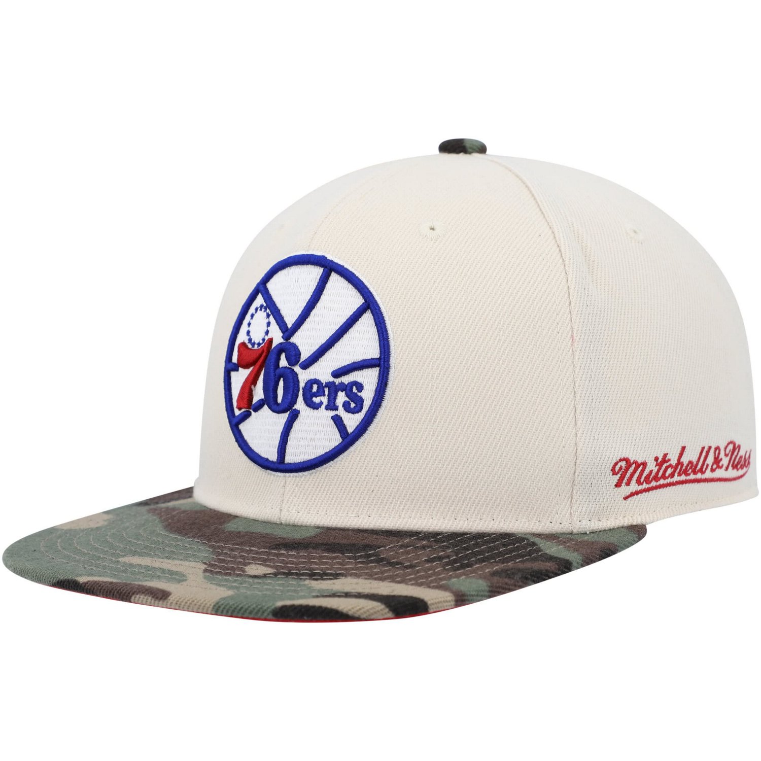 Mitchell  Ness / Philadelphia 76ers Hardwood Classics 1976 NBA All-Star Game Off White Fitted Hat
