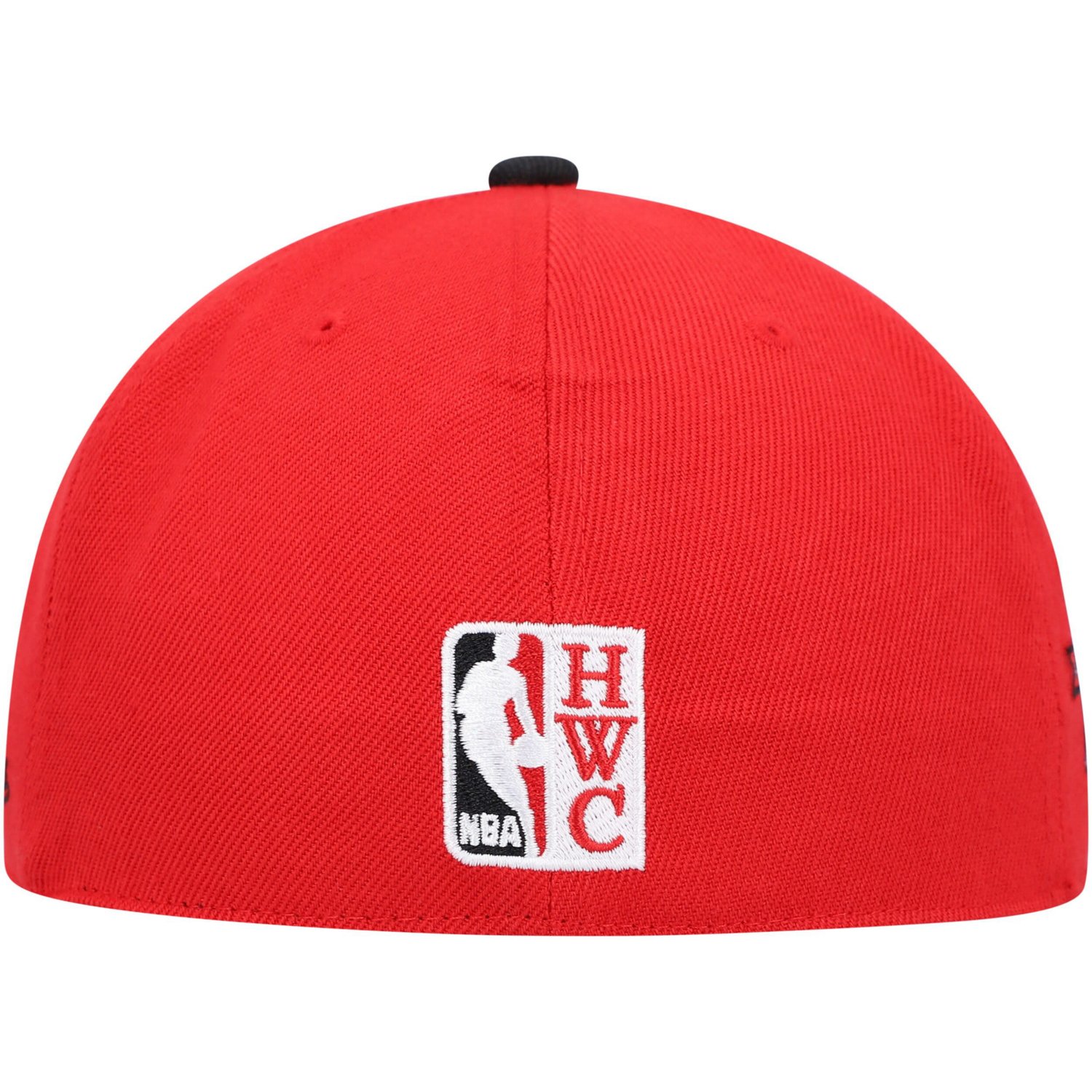 Mitchell  Ness /Black Chicago Bulls Hardwood Classics Team Side Fitted Hat - view number 4