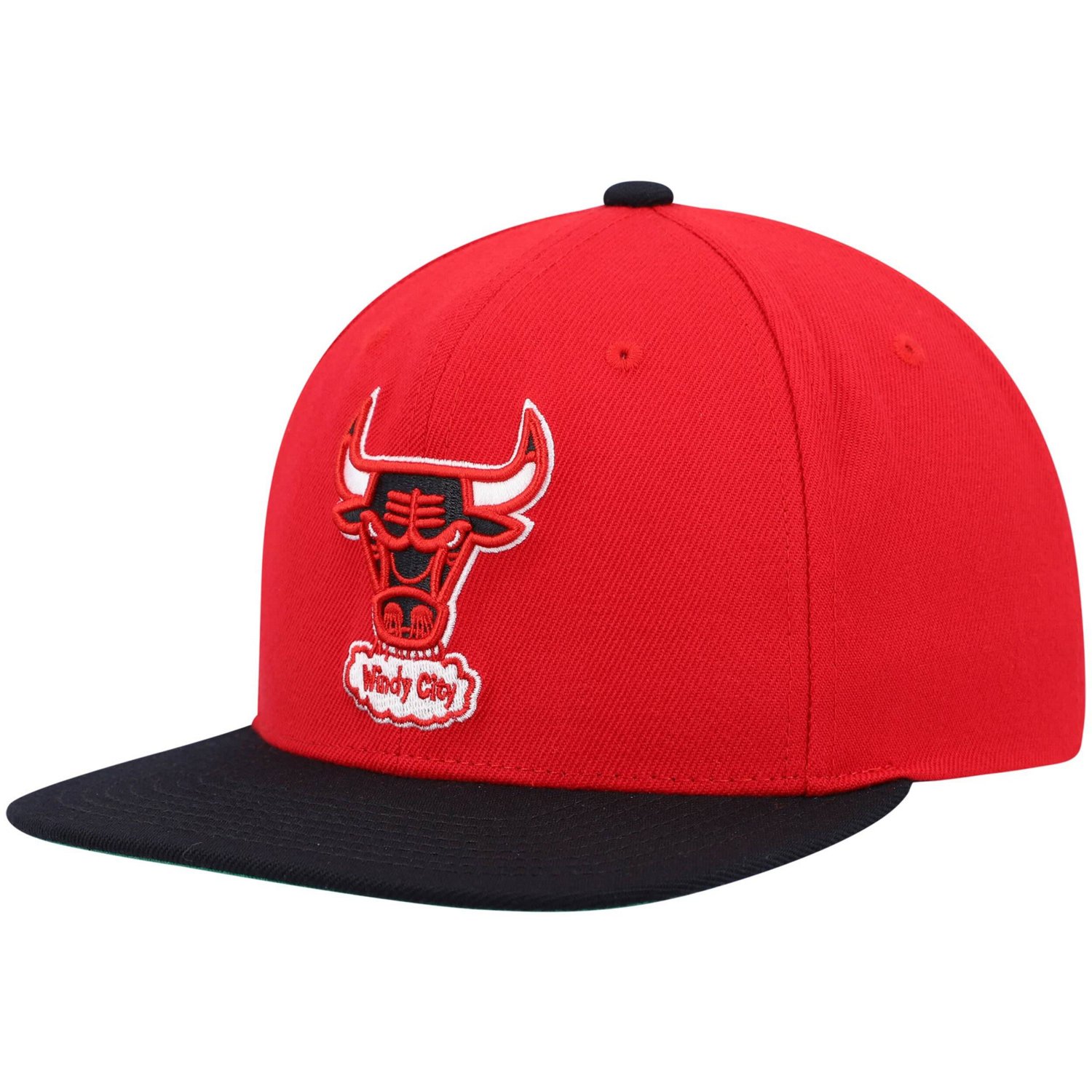 Mitchell  Ness /Black Chicago Bulls Hardwood Classics Team Two-Tone 20 Snapback Hat