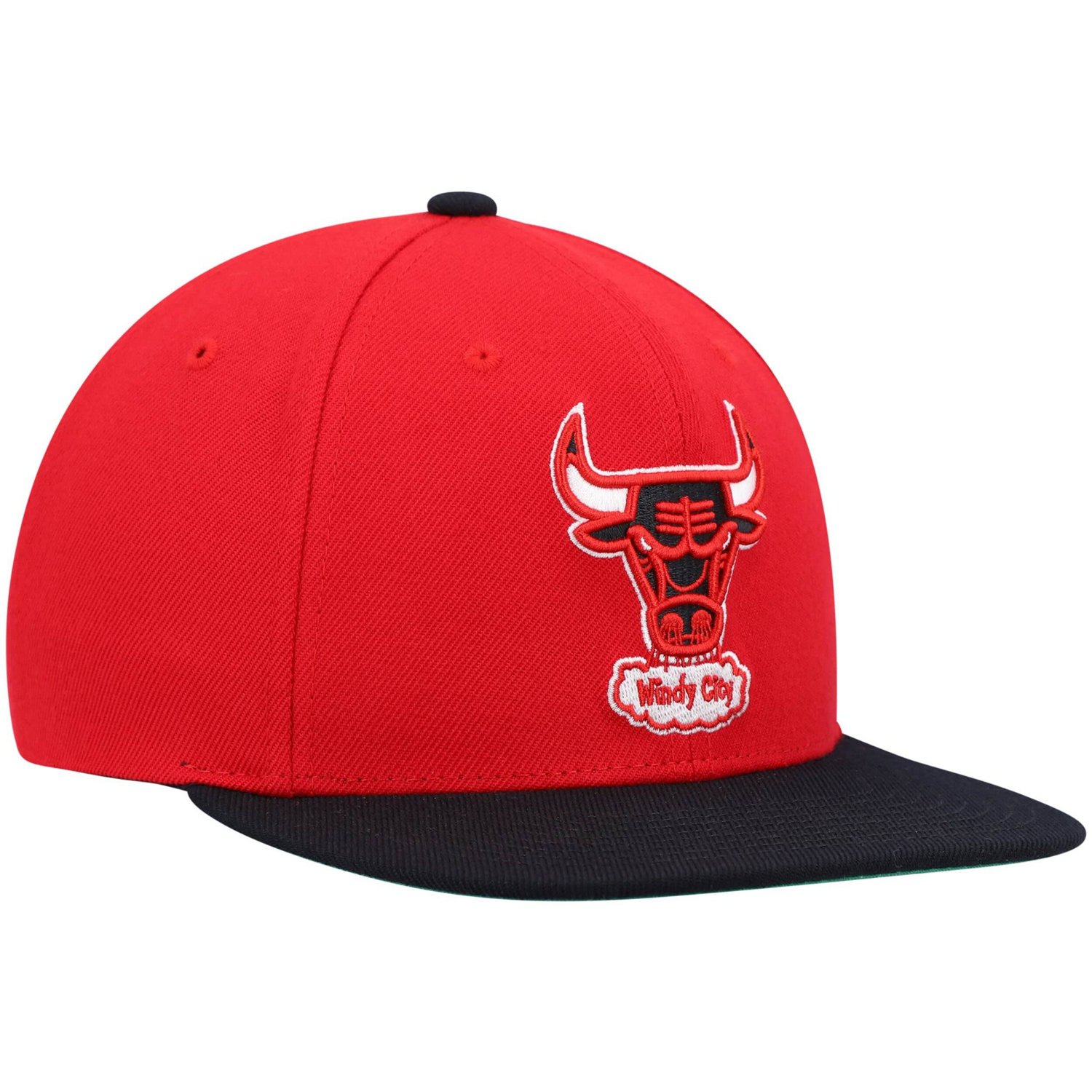 Mitchell  Ness /Black Chicago Bulls Hardwood Classics Team Two-Tone 20 Snapback Hat