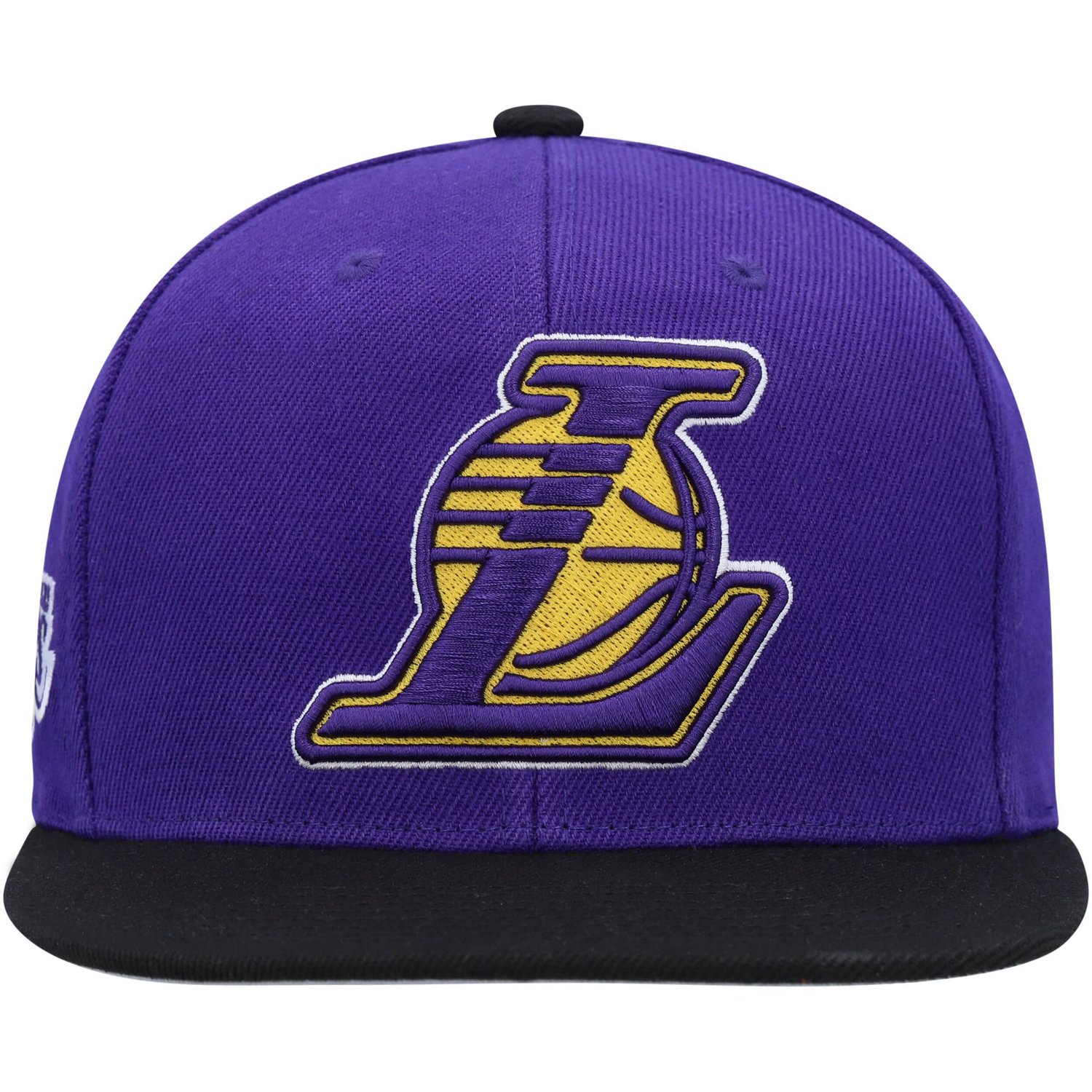 Mitchell  Ness /Black Los Angeles Lakers Side Core 20 Snapback Hat - view number 2