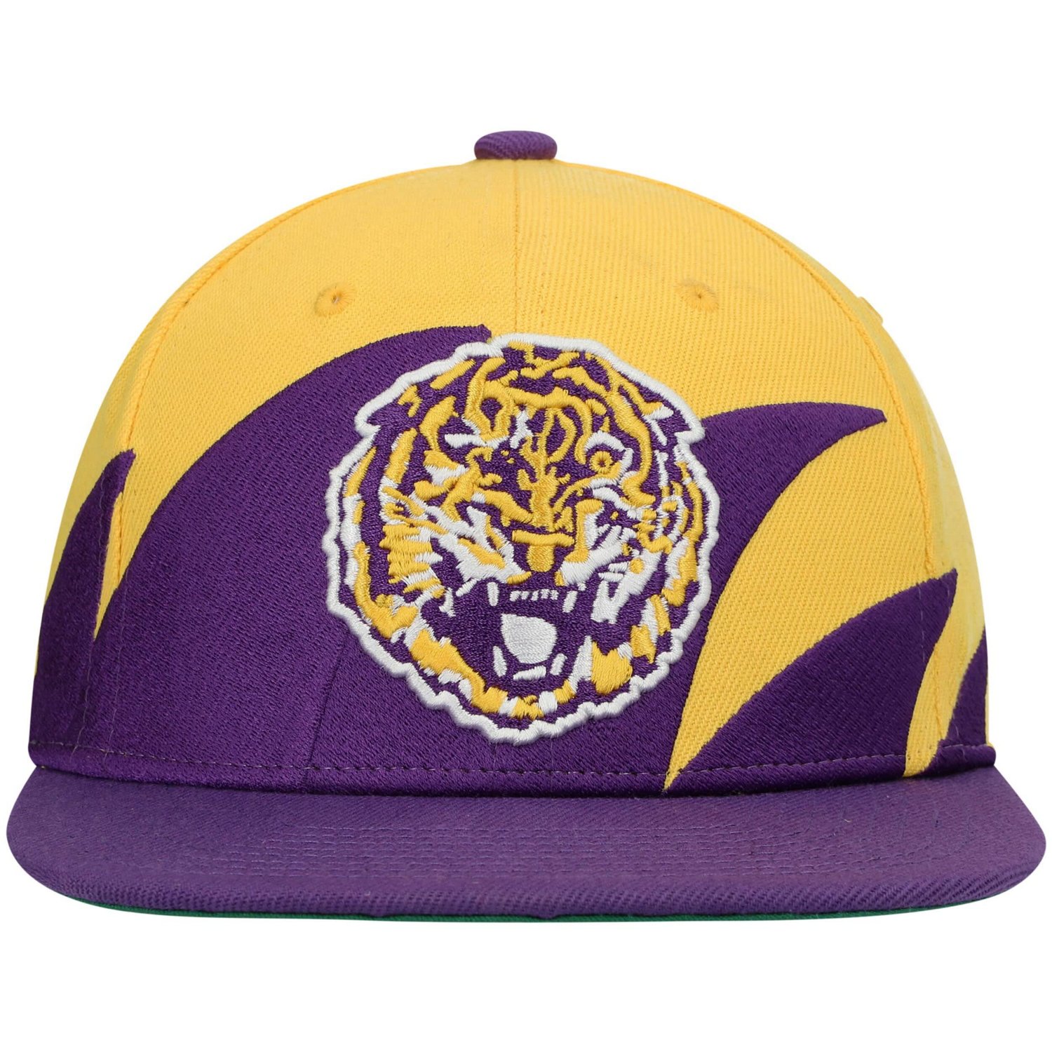 Mitchell  Ness /Gold LSU Tigers Sharktooth Snapback Hat