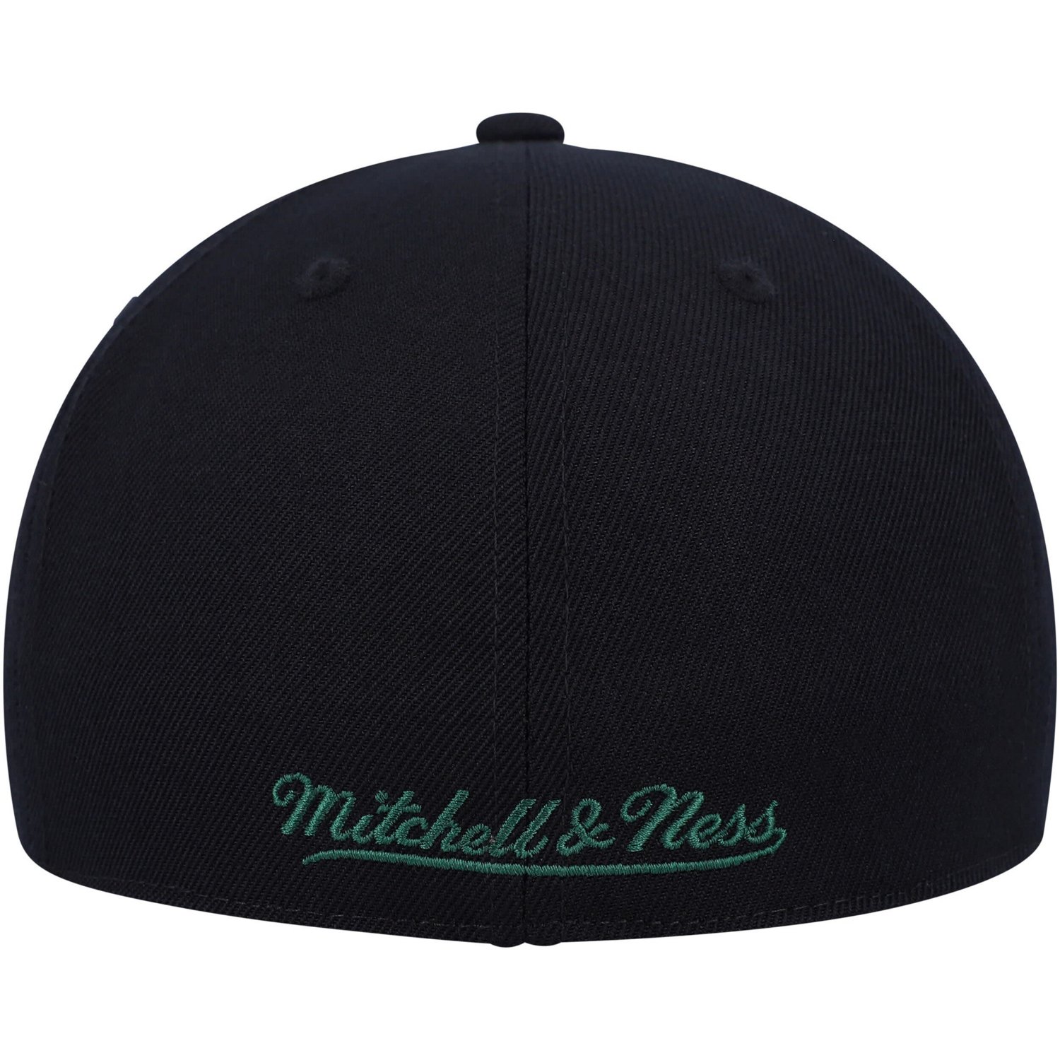 Mitchell  Ness /Hunter Green Milwaukee Bucks Team Script 20 Fitted Hat - view number 4
