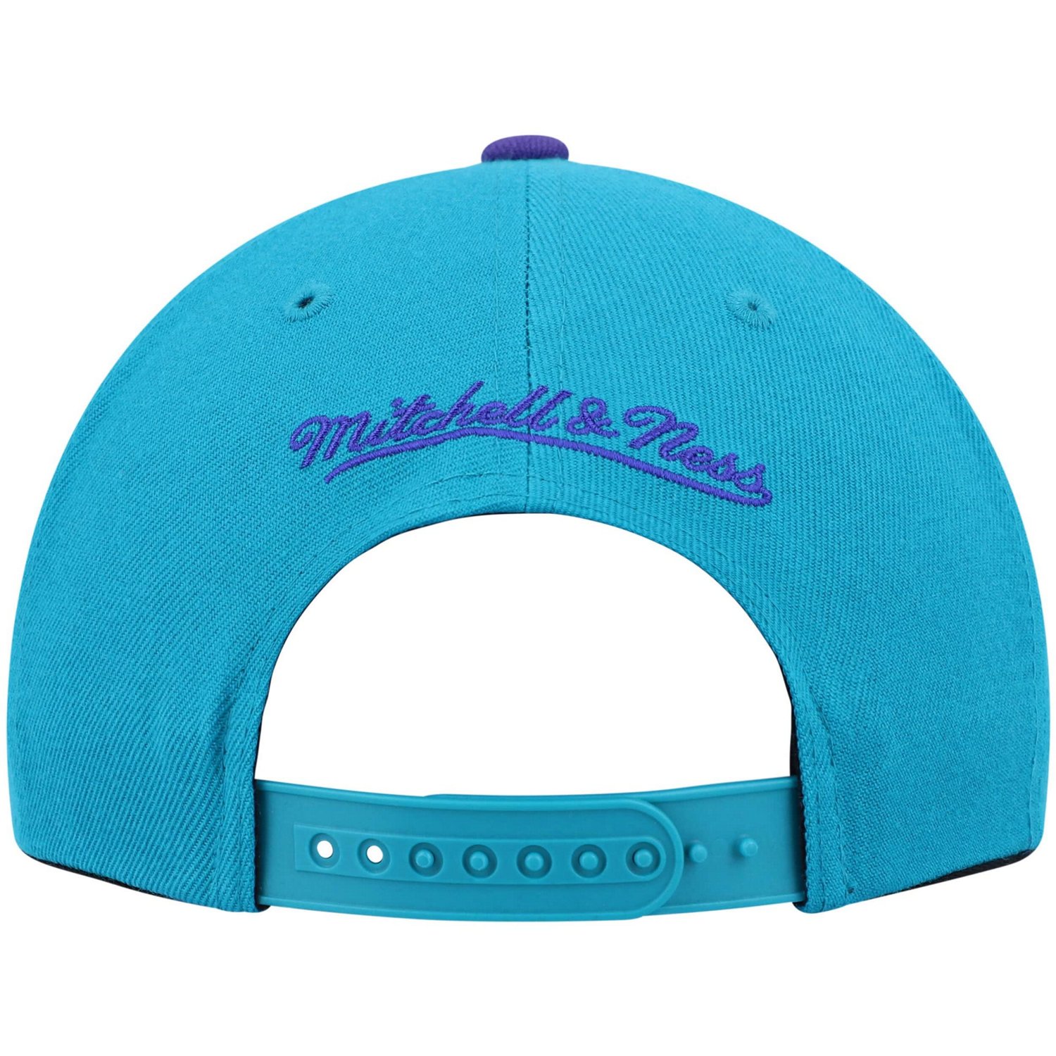 Mitchell  Ness /Purple Charlotte Hornets Hardwood Classics Team Two-Tone 20 Snapback Hat                                         - view number 4