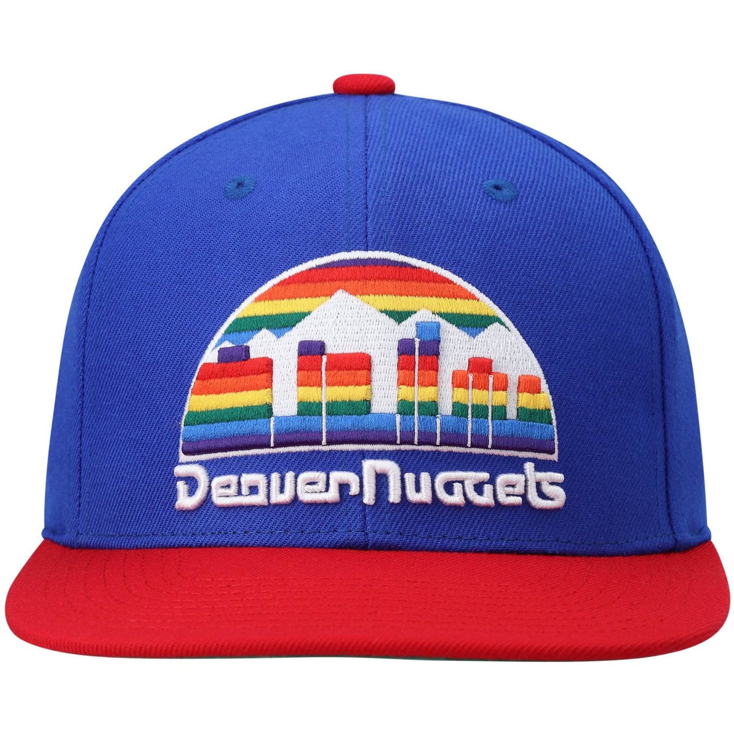 Mitchell  Ness /Red Denver Nuggets Hardwood Classics Team Two-Tone 20 Snapback Hat - view number 2
