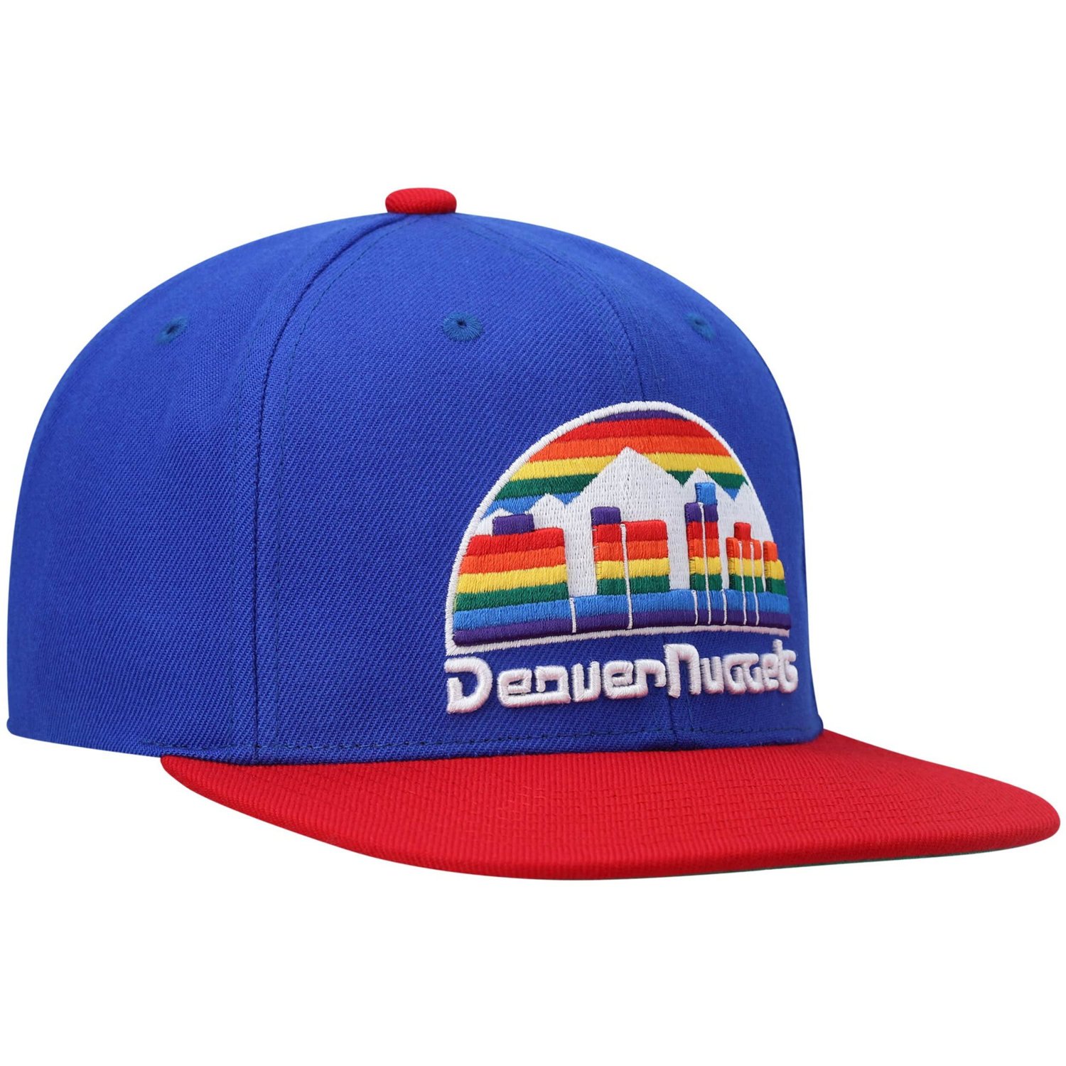 Mitchell  Ness /Red Denver Nuggets Hardwood Classics Team Two-Tone 20 Snapback Hat - view number 3