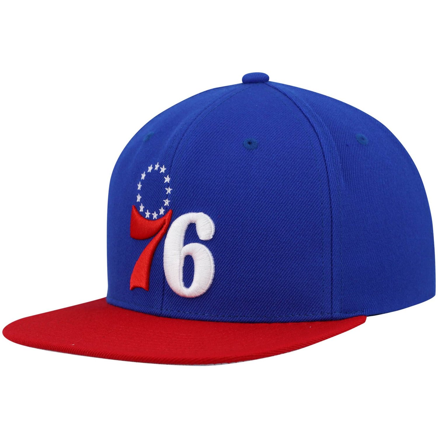 Mitchell  Ness /Red Philadelphia 76ers Team Two-Tone 20 Snapback Hat