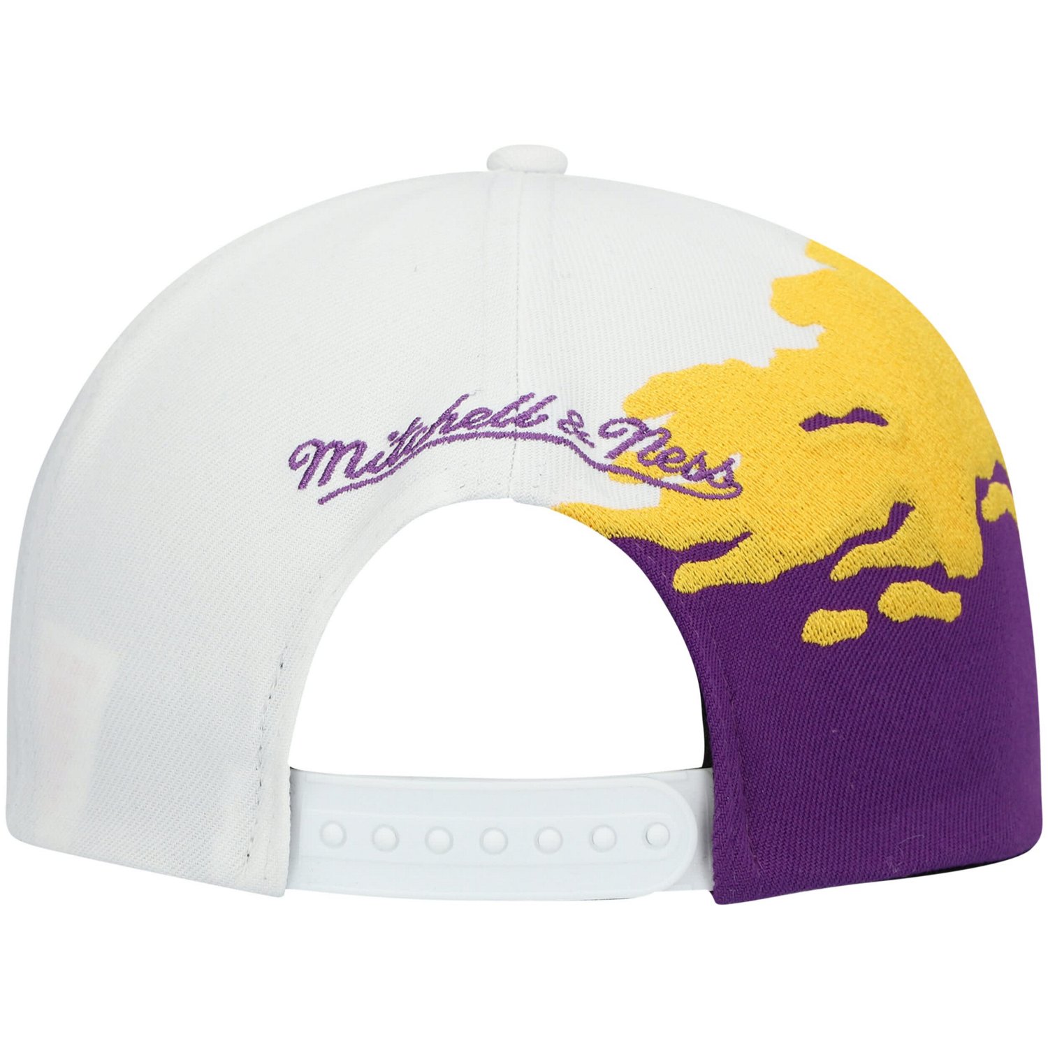 Mitchell  Ness /White LSU Tigers Paintbrush Snapback Hat