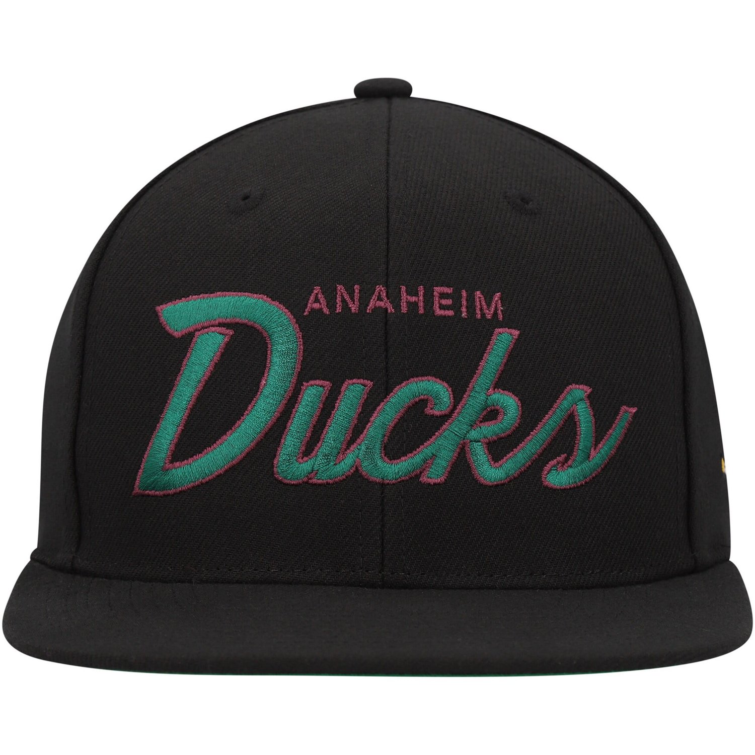 Mitchell  Ness Anaheim Ducks Core Team Script 20 Snapback Hat                                                                    - view number 2