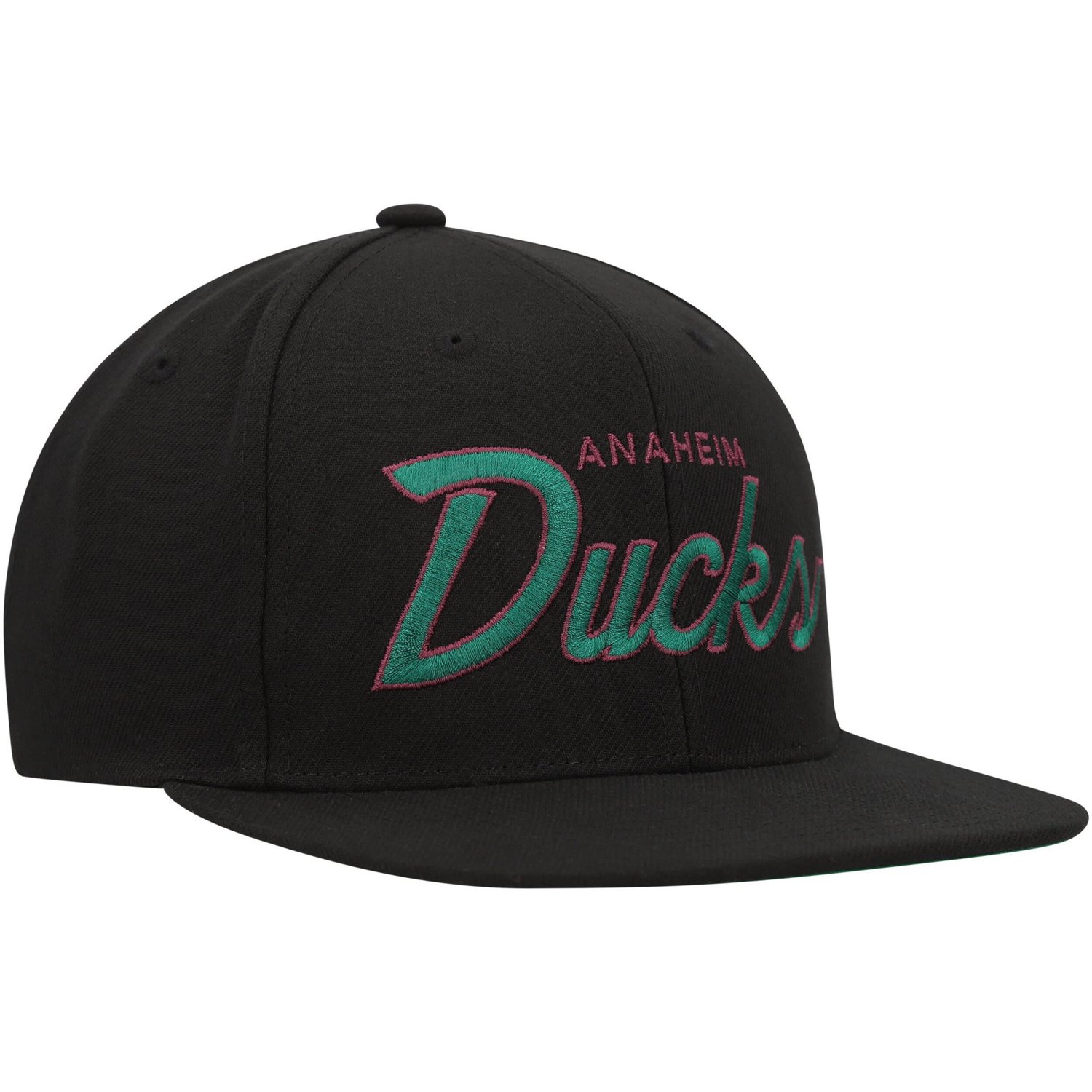 Mitchell  Ness Anaheim Ducks Core Team Script 20 Snapback Hat                                                                    - view number 3