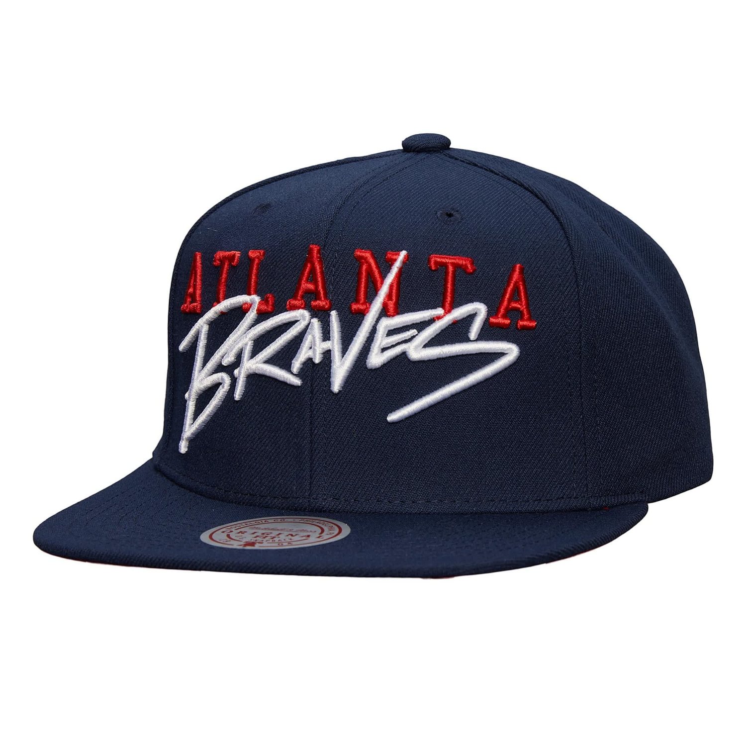 Mitchell  Ness Atlanta Braves Team Tagged Snapback Hat