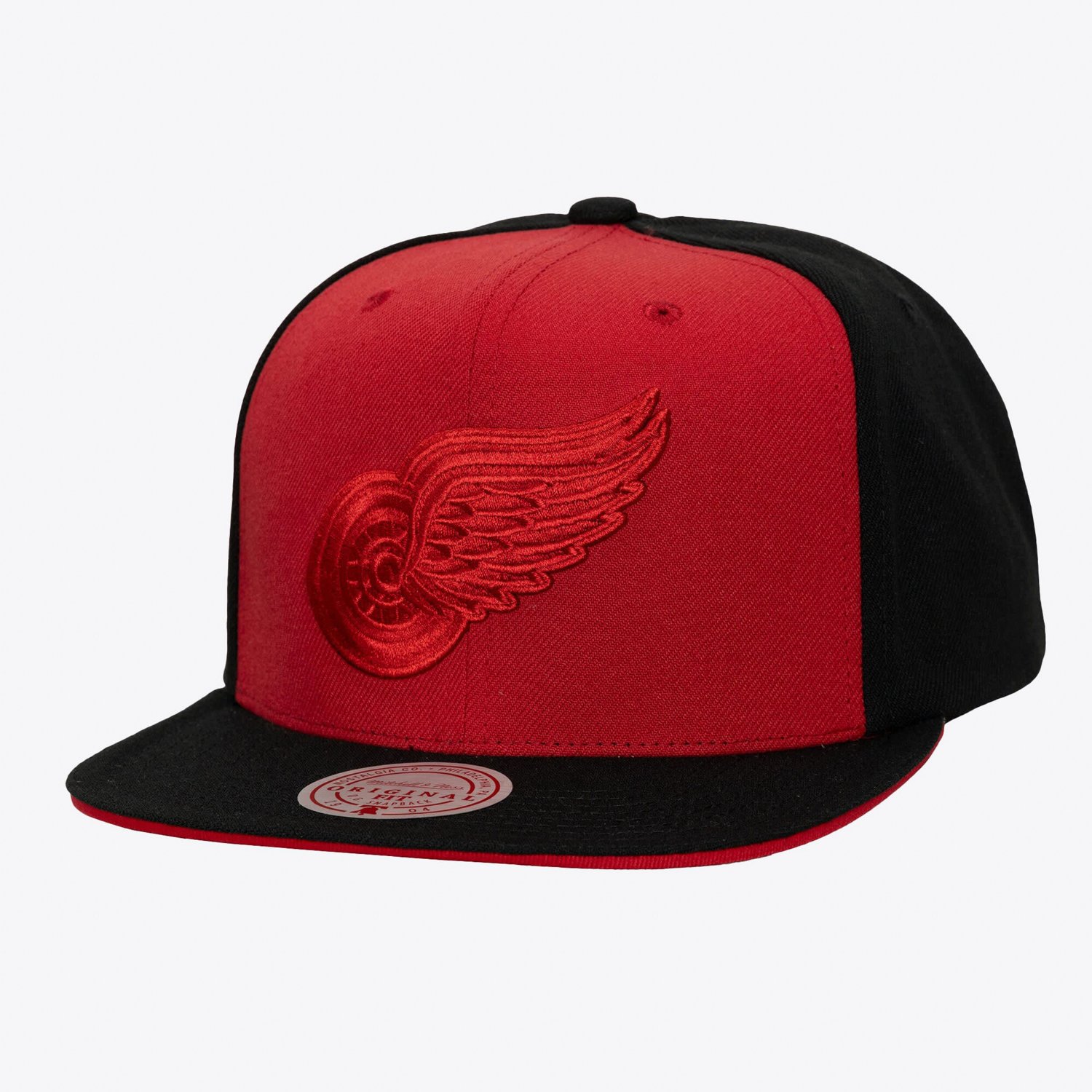 Mitchell  Ness Black Detroit Wings Color Pop Snapback Hat - view number 1