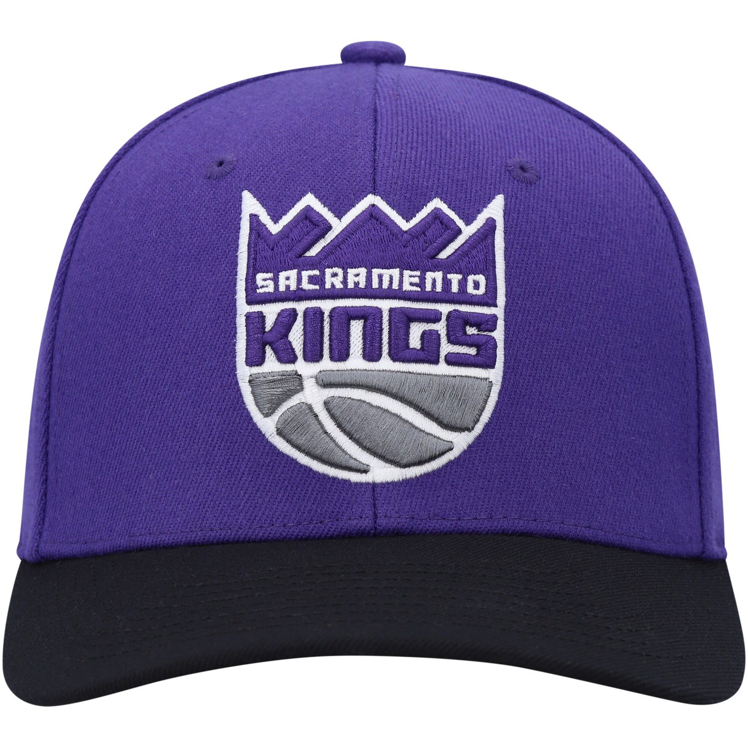 Mitchell  Ness Black Sacramento Kings MVP Team Two-Tone 20 Stretch-Snapback Hat - view number 2