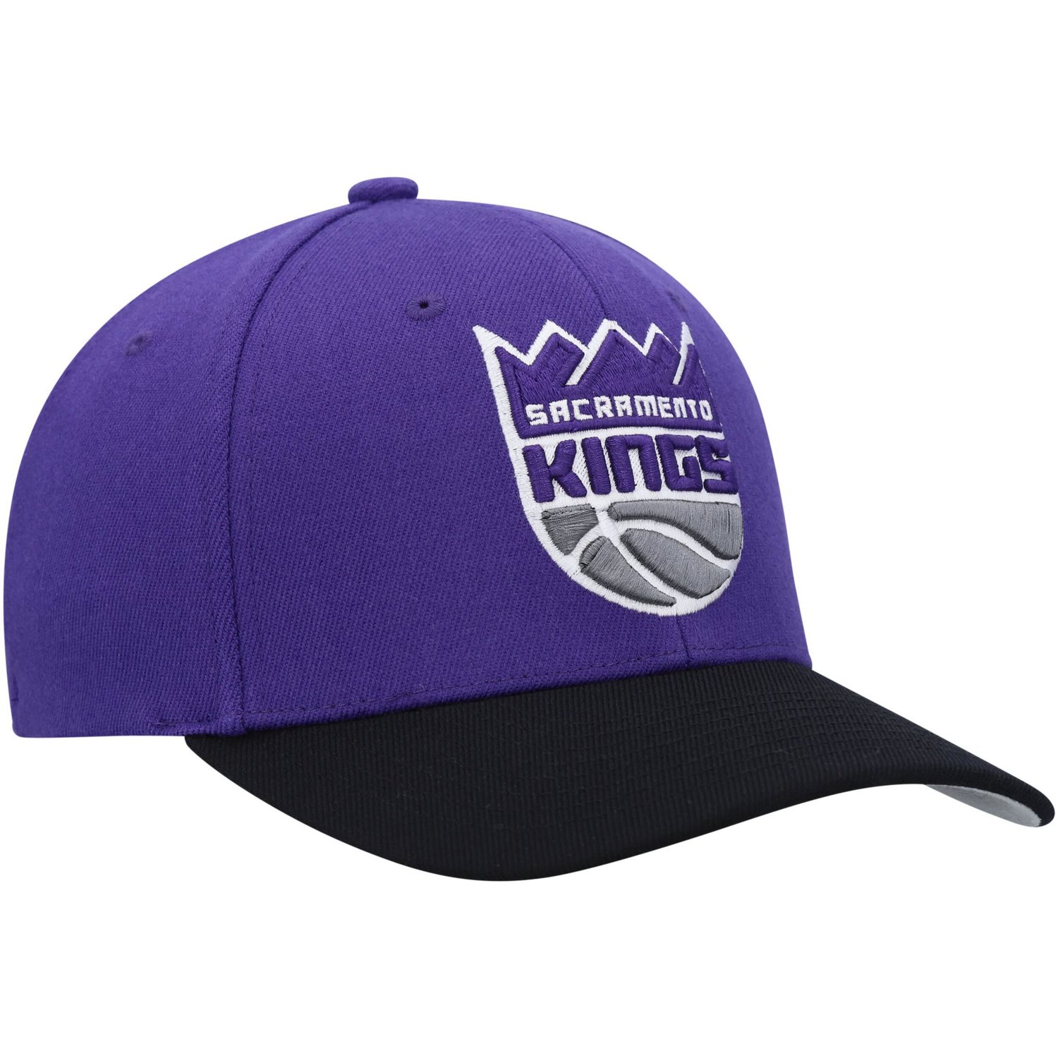 Mitchell  Ness Black Sacramento Kings MVP Team Two-Tone 20 Stretch-Snapback Hat - view number 3