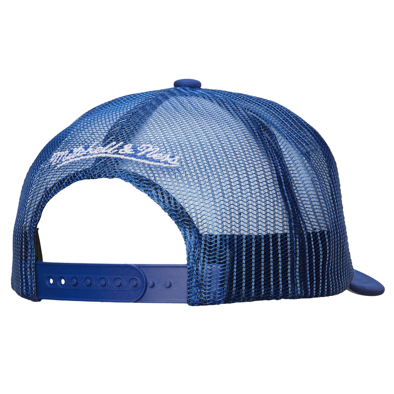 Mitchell  Ness Blue New York Rangers Gridlock Trucker Adjustable Hat - view number 2