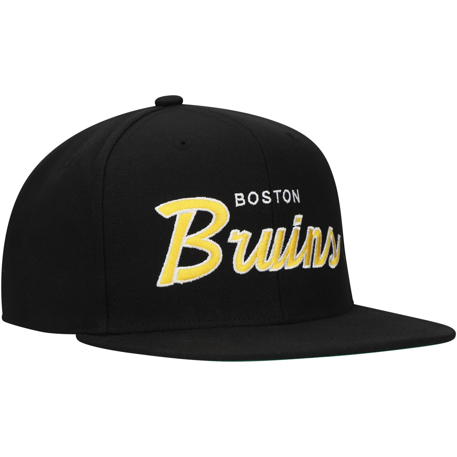 Mitchell  Ness Boston Bruins Core Team Script 20 Snapback Hat - view number 3