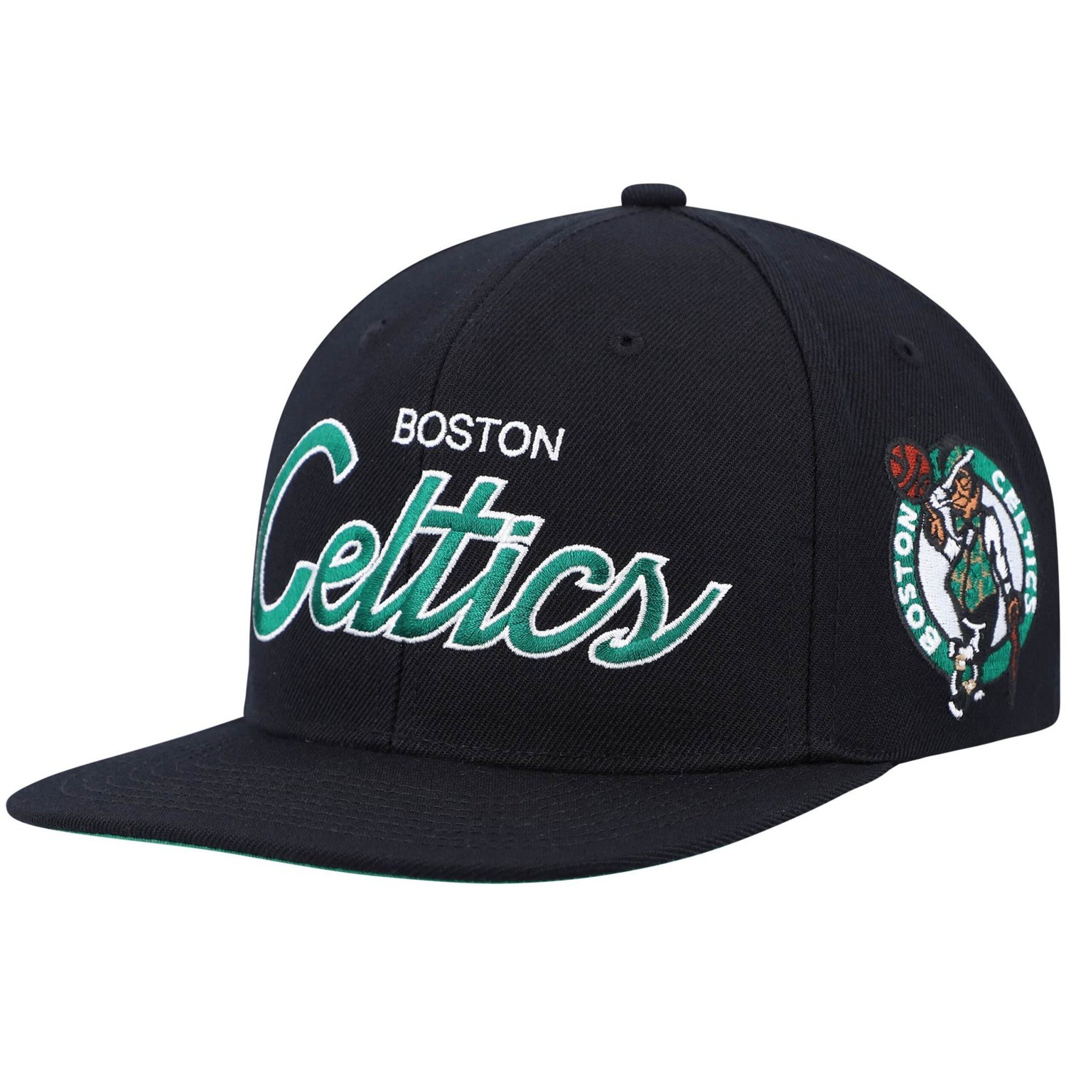 Mitchell  Ness Boston Celtics Hardwood Classics Script 20 Snapback Hat                                                           - view number 1