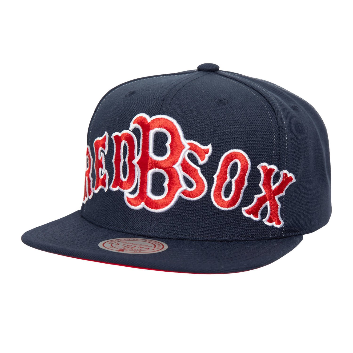 Mitchell  Ness Boston Red Sox Full Frontal Snapback Hat