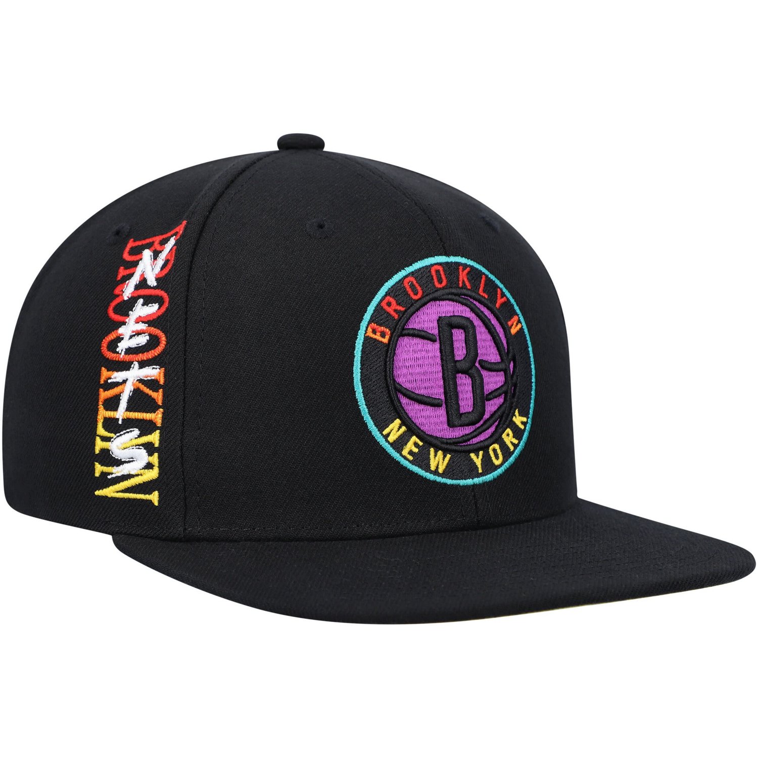 Mitchell  Ness Brooklyn Nets Soul High-Grade Fade Undervisor Snapback Hat