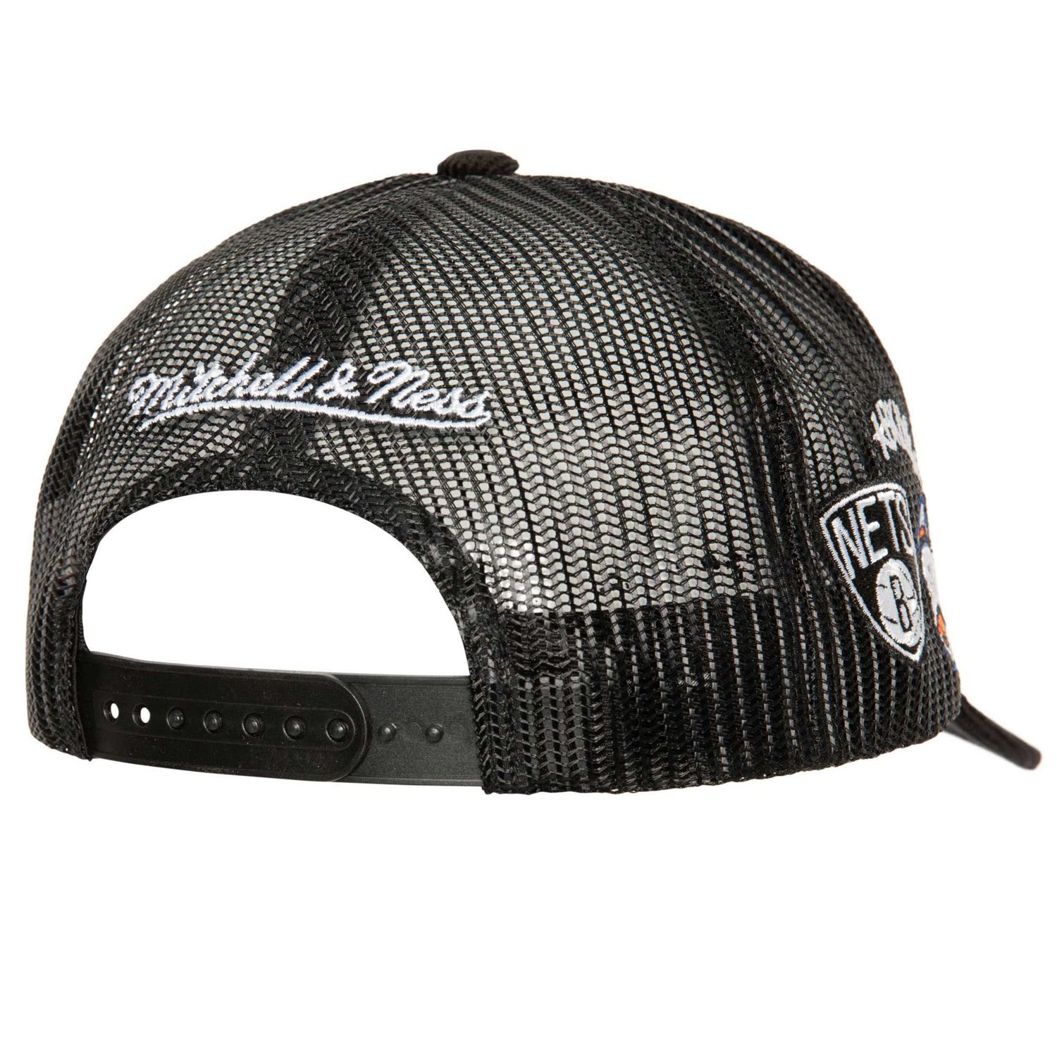 Mitchell  Ness Brooklyn Nets Times Up Classic Script Cord Trucker Hat                                                            - view number 2