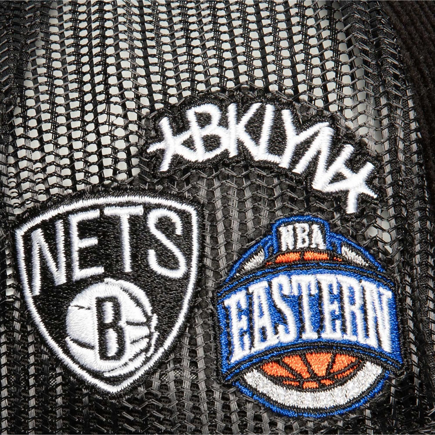 Mitchell  Ness Brooklyn Nets Times Up Classic Script Cord Trucker Hat                                                            - view number 4