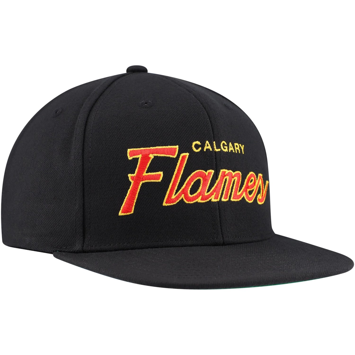 Mitchell  Ness Calgary Flames Core Team Script 20 Snapback Hat                                                                   - view number 3