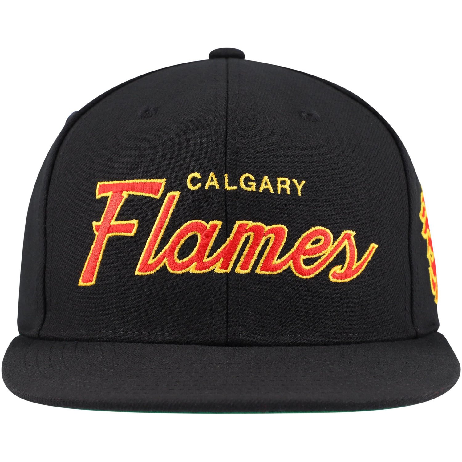 Mitchell  Ness Calgary Flames Core Team Script 20 Snapback Hat                                                                   - view number 2