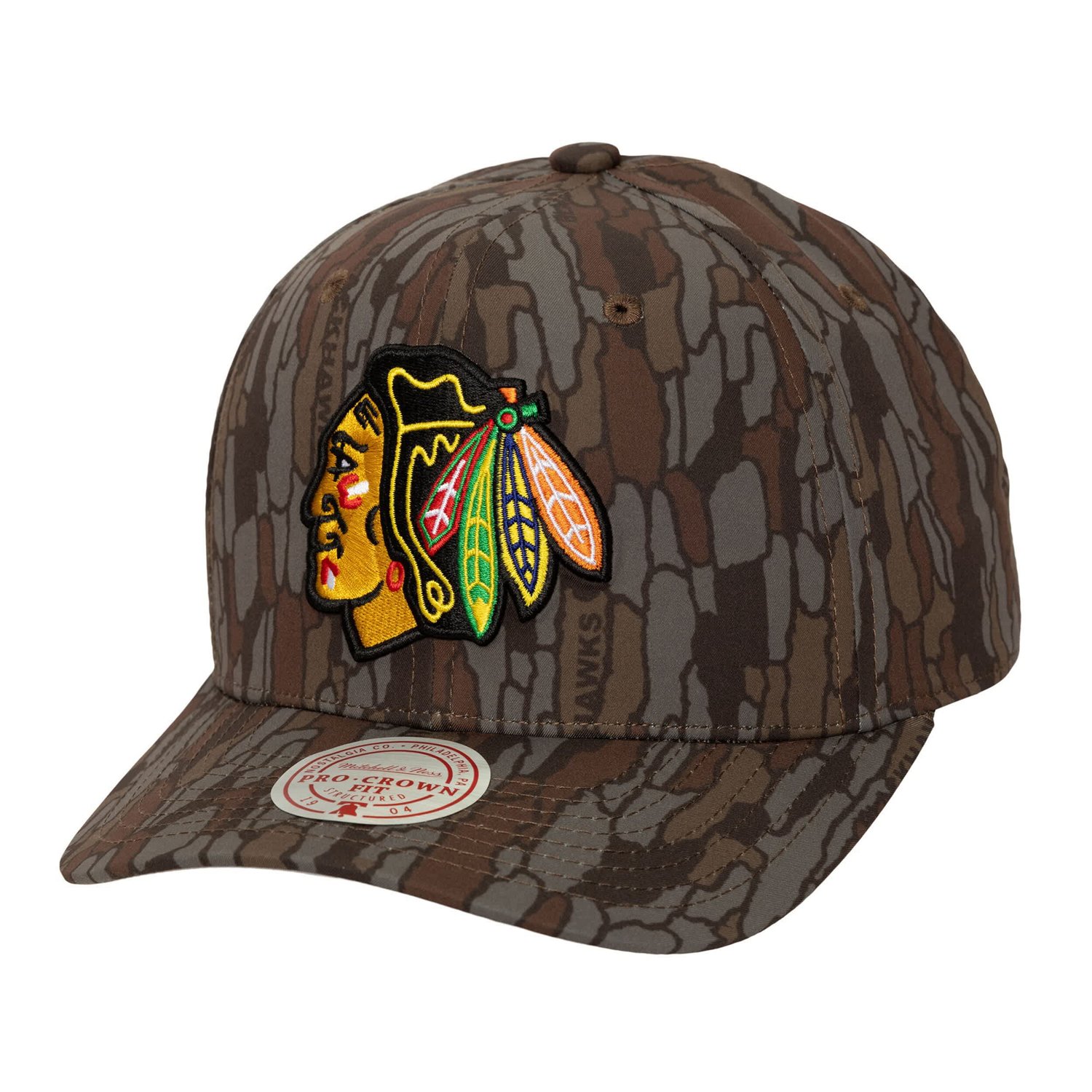 Mitchell  Ness Chicago Blackhawks Hidden Pro Crown Adjustable Hat