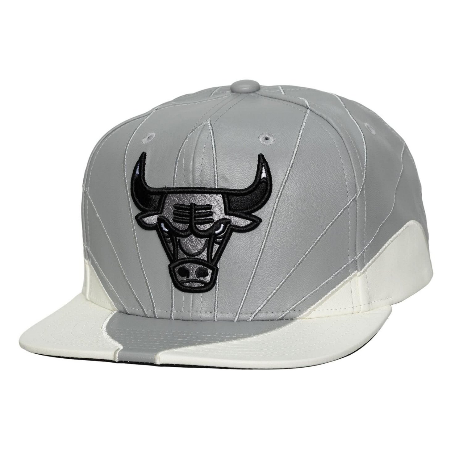 Mitchell  Ness Chicago Bulls Day 12 Two-Tone Faux Leather Snapback Hat