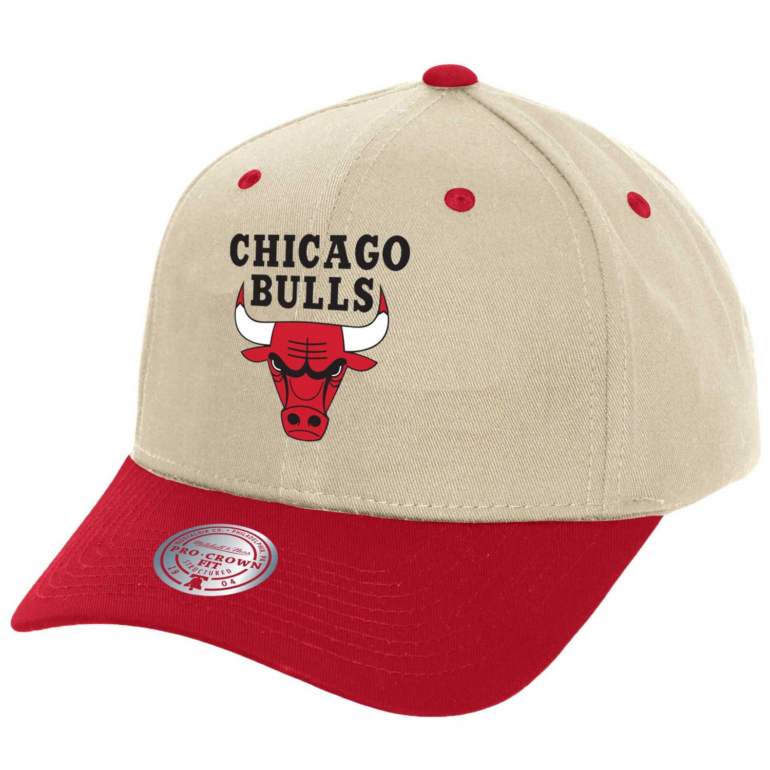 Mitchell  Ness Chicago Bulls Game On Two-Tone Pro Crown Adjustable Hat