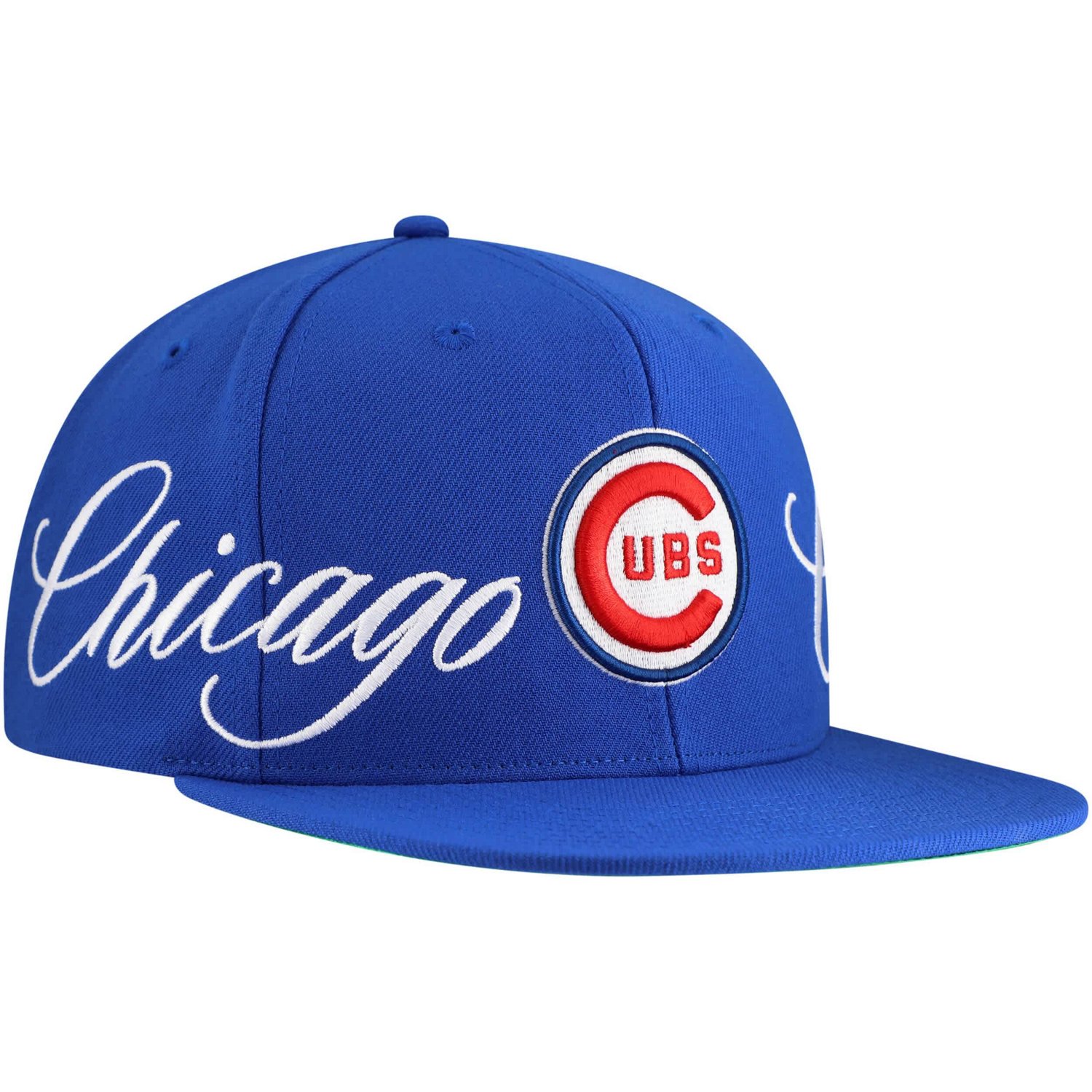 Mitchell  Ness Chicago Cubs Just Don x MLB Lux Script Snapback Hat
