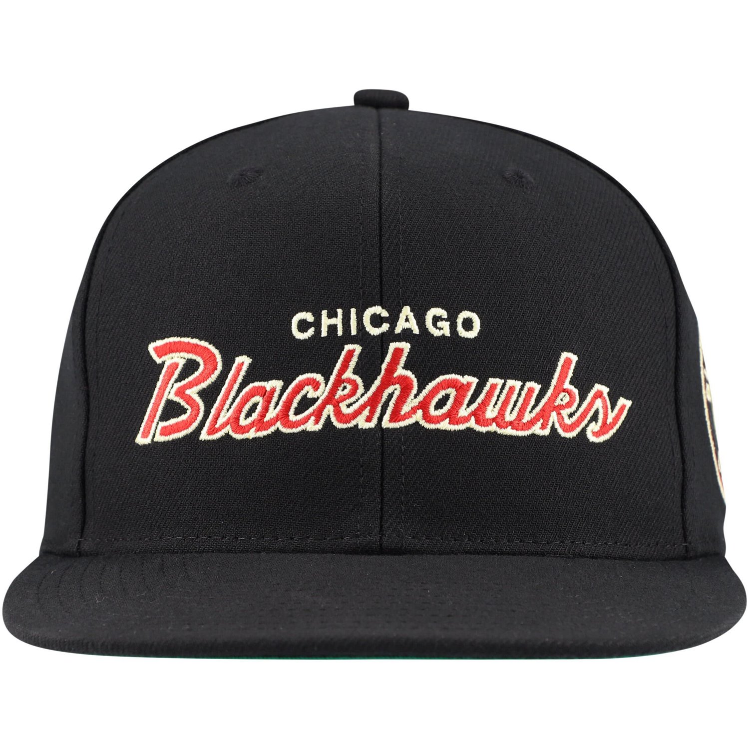 Mitchell  Ness Chicago hawks Core Team Script 20 Snapback Hat                                                                    - view number 2