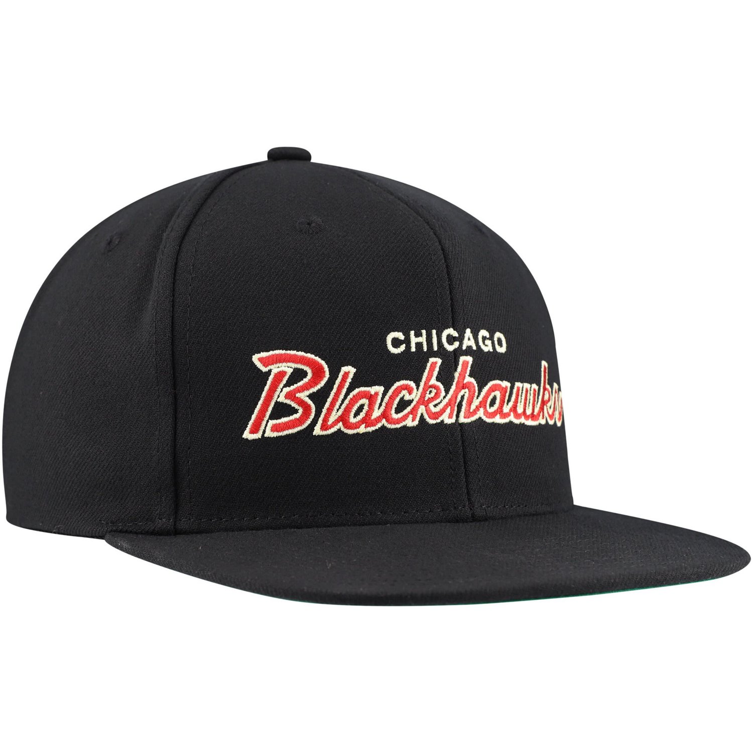 Mitchell  Ness Chicago hawks Core Team Script 20 Snapback Hat                                                                    - view number 3