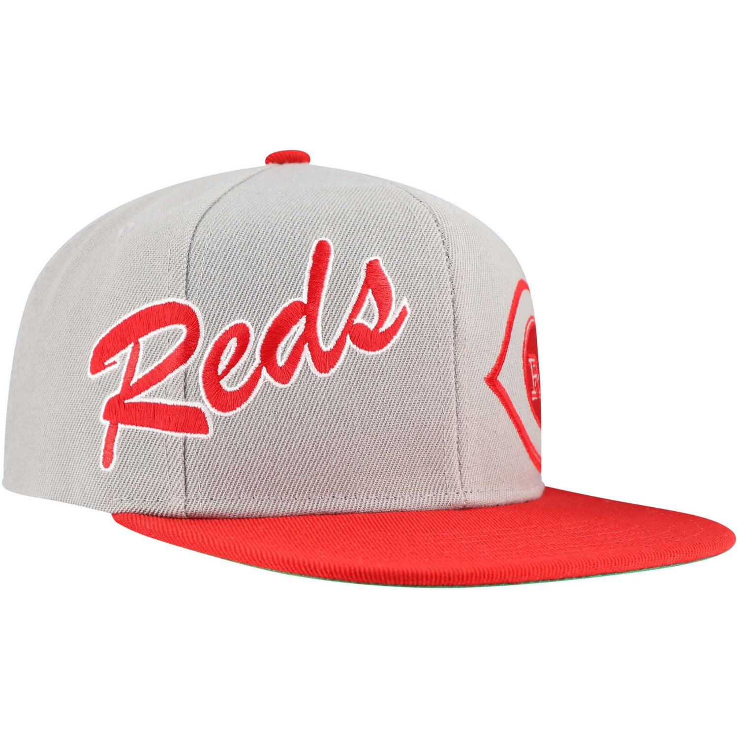 Mitchell  Ness Cincinnati Reds Knock Out Panel Snapback Hat