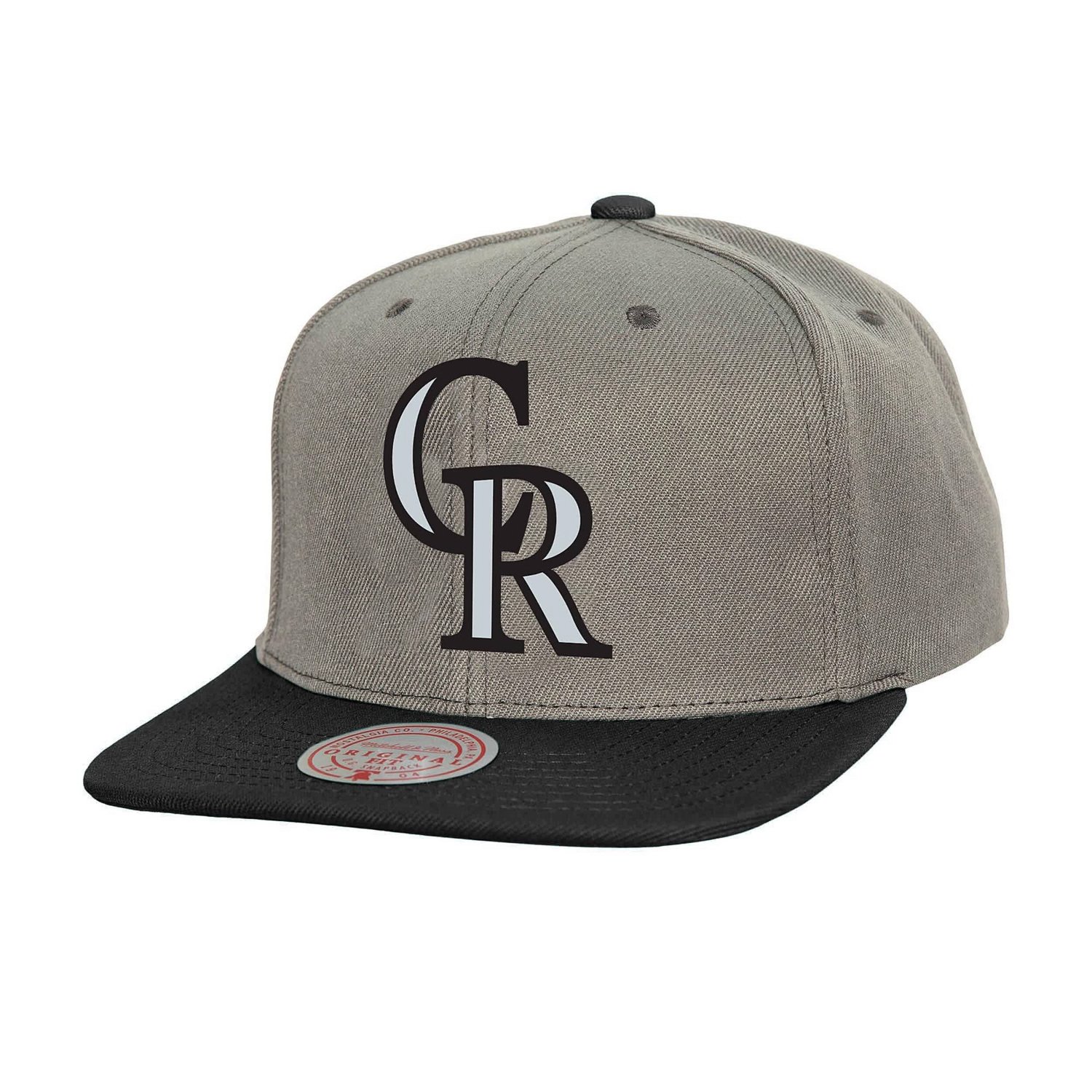 Mitchell  Ness Colorado Rockies Basic Flip Snapback Hat