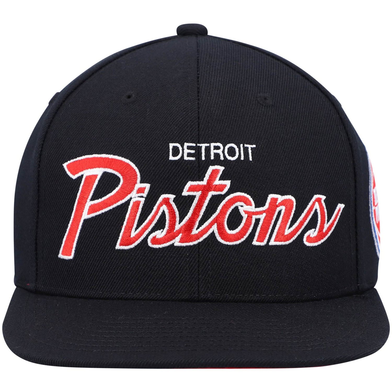 Mitchell  Ness Detroit Pistons Hardwood Classics Script 20 Snapback Hat                                                          - view number 2